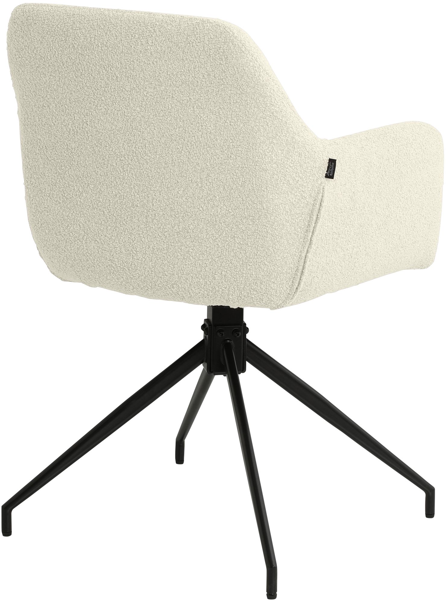 Set van 2 Eetkamerstoelen Merlinda met teddy stof