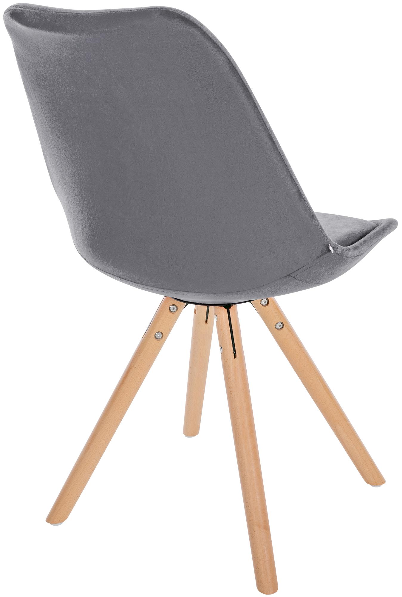 Set van 4 eetkamerstoelen Sofia fluweel