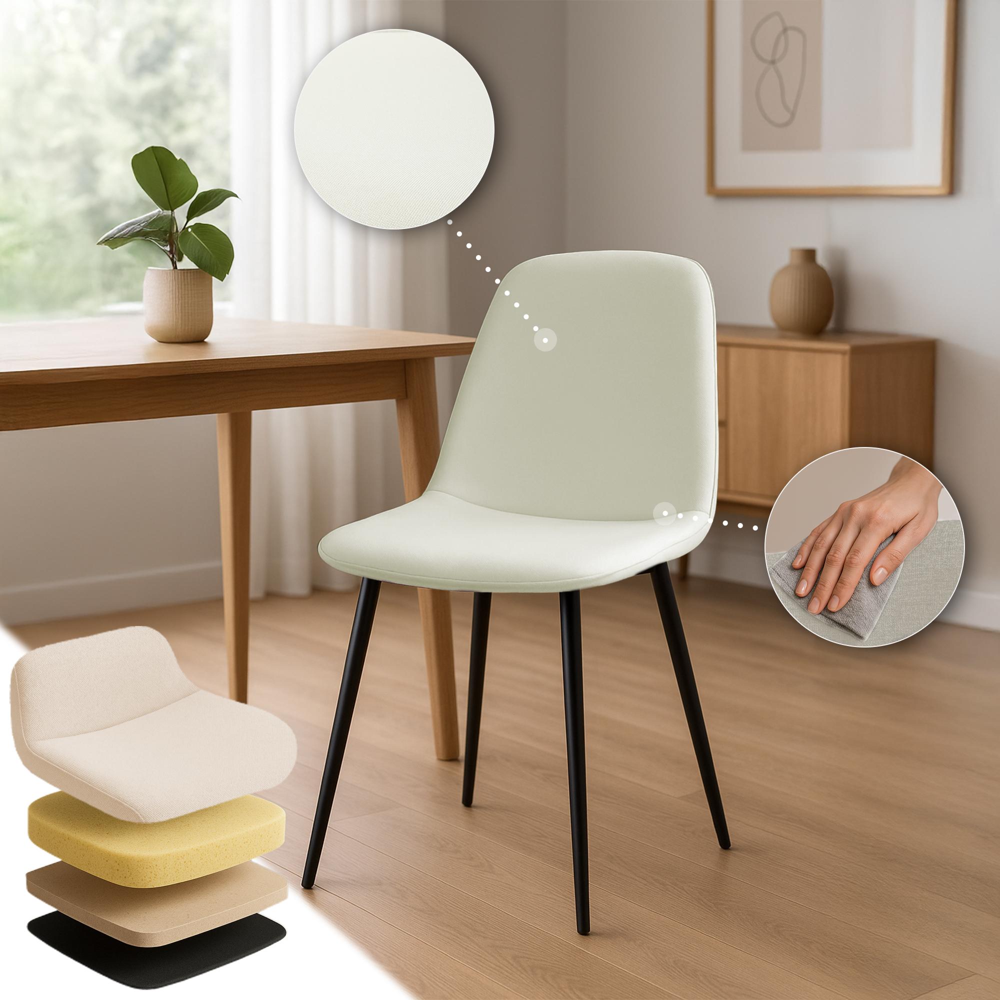 Set van 4 eetkamerstoelen Maryam