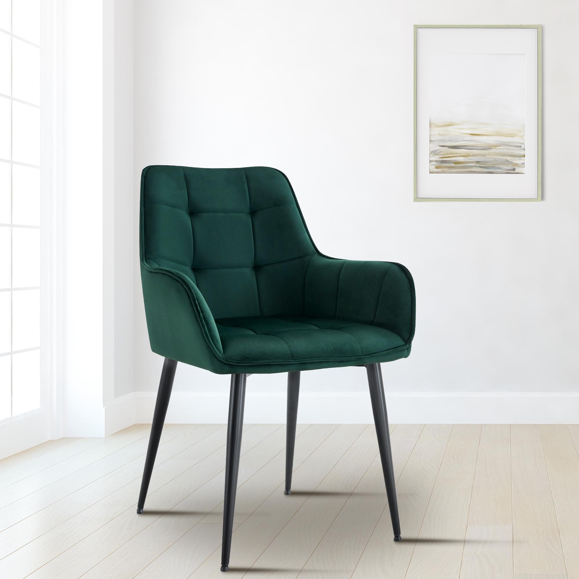 Set van 2 eetkamerstoelen Ferndale fluweel