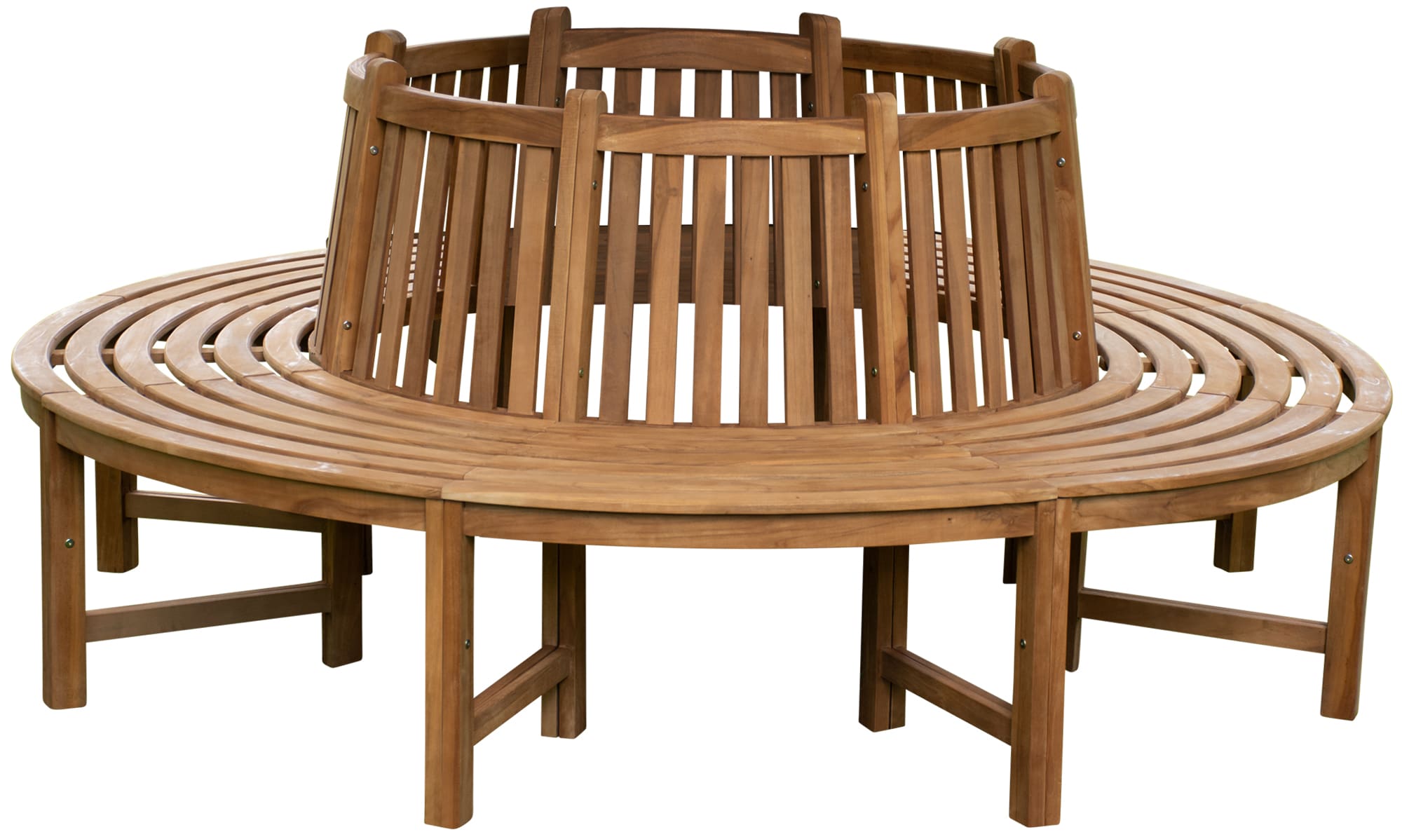Boomringbank van teak Nila met rugleuning