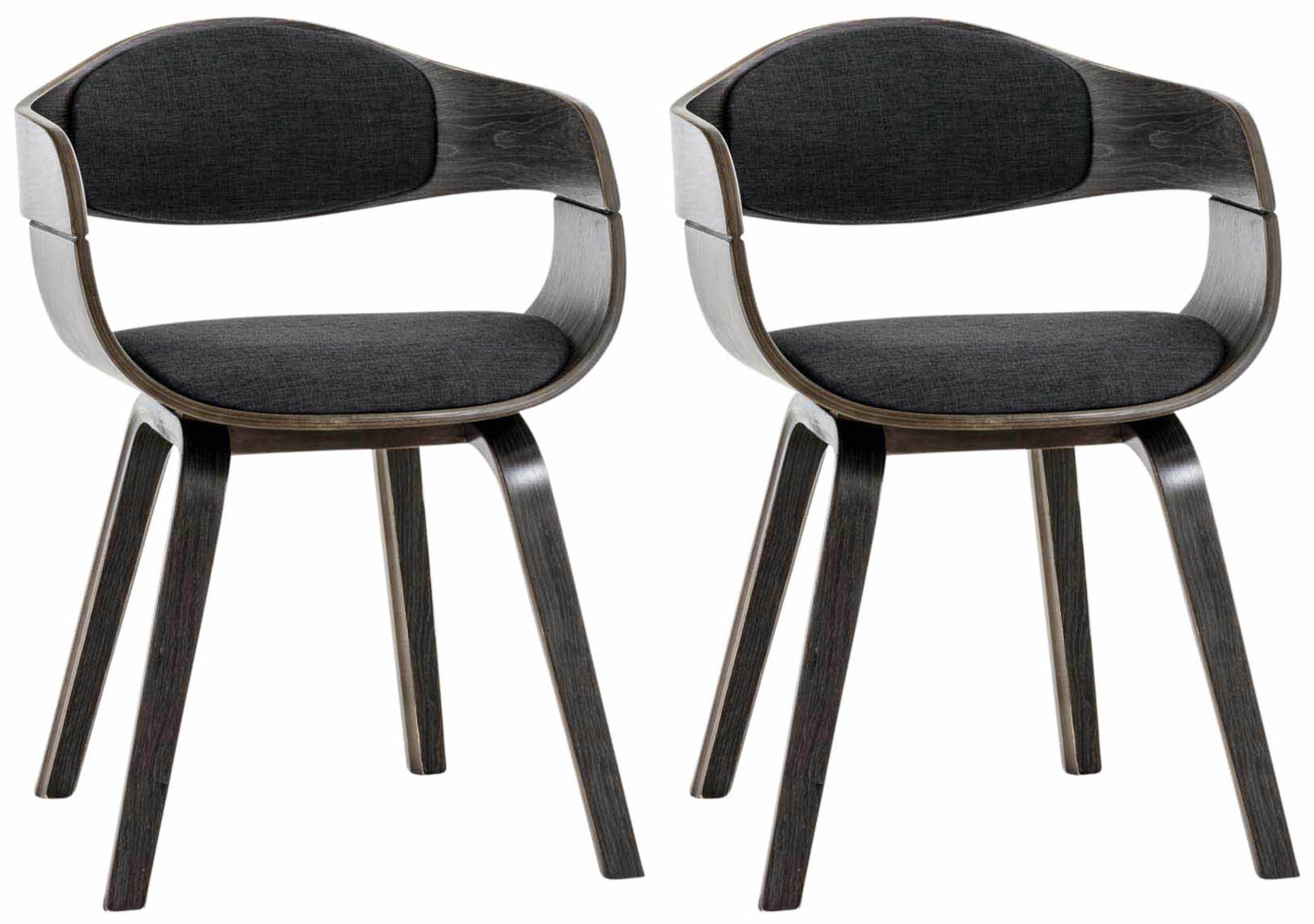 Set van 2 Kingston eetkamerstoelen Stof