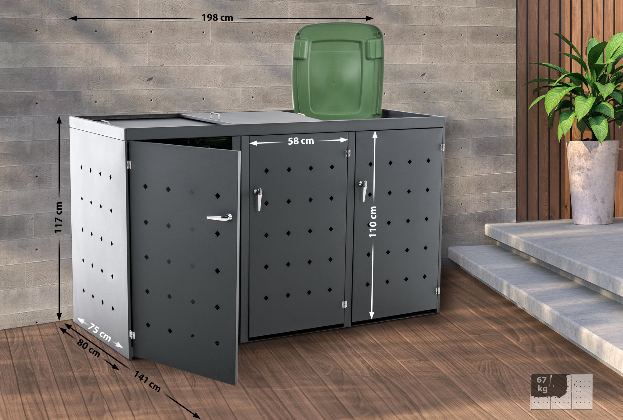 Afvalcontainerberging  Nelli