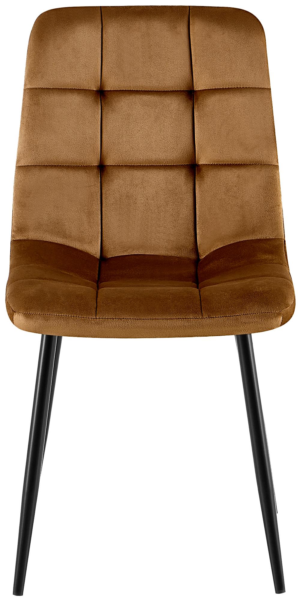 Set van 4 Eetkamerstoelen Antibes Fluweel