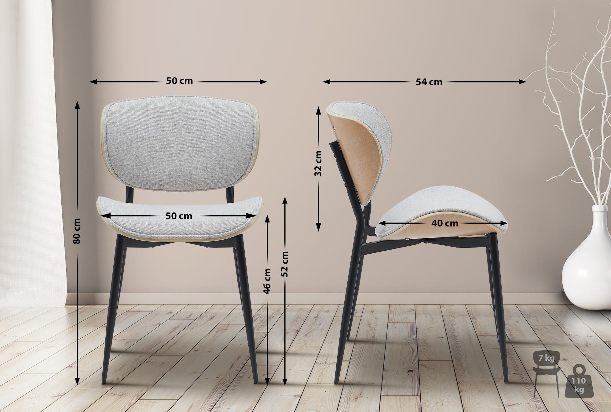 Set van 2 Eetkamerstoelen Enid