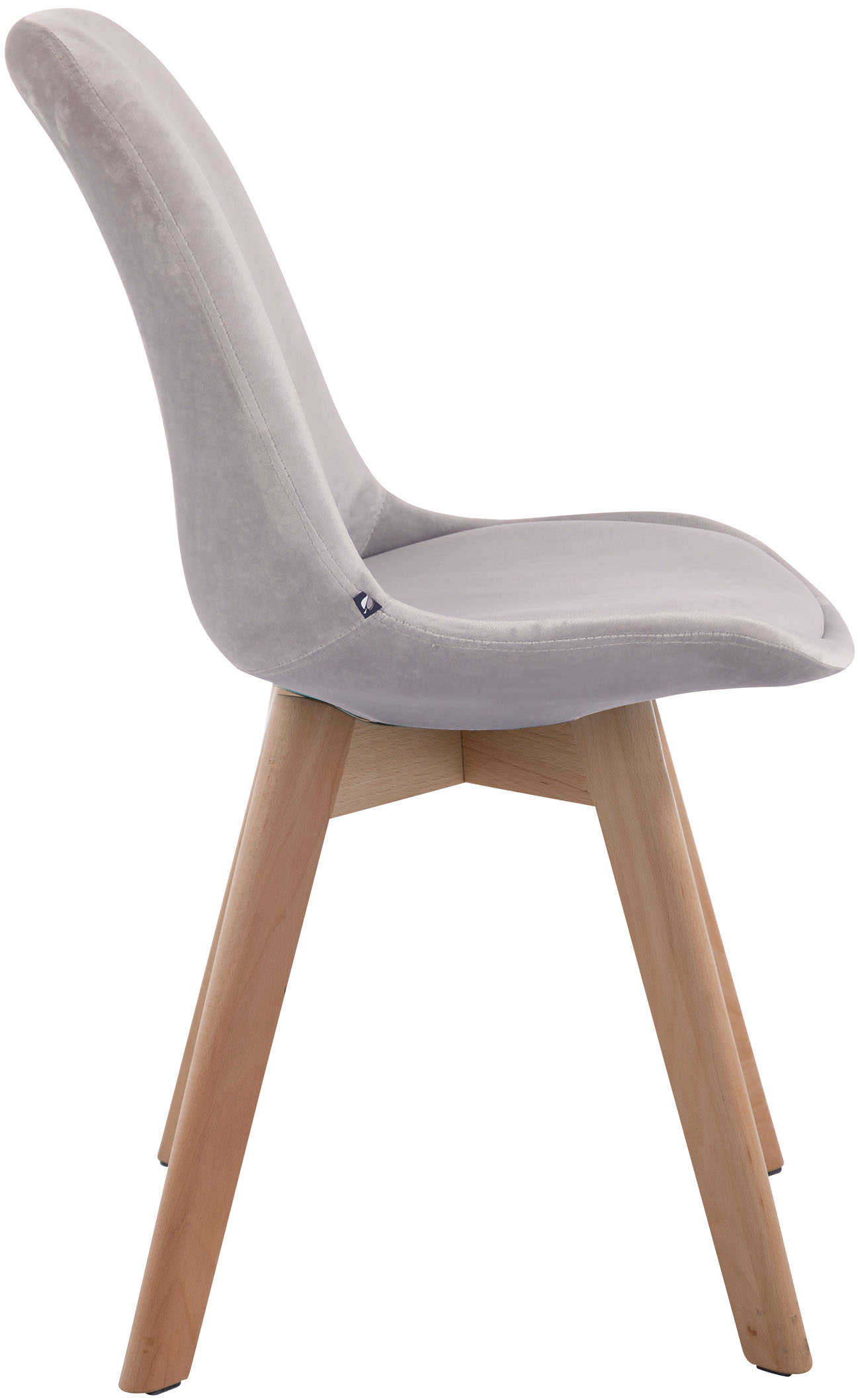 Set van 4 Eetkamerstoelen Borneo Fluweel