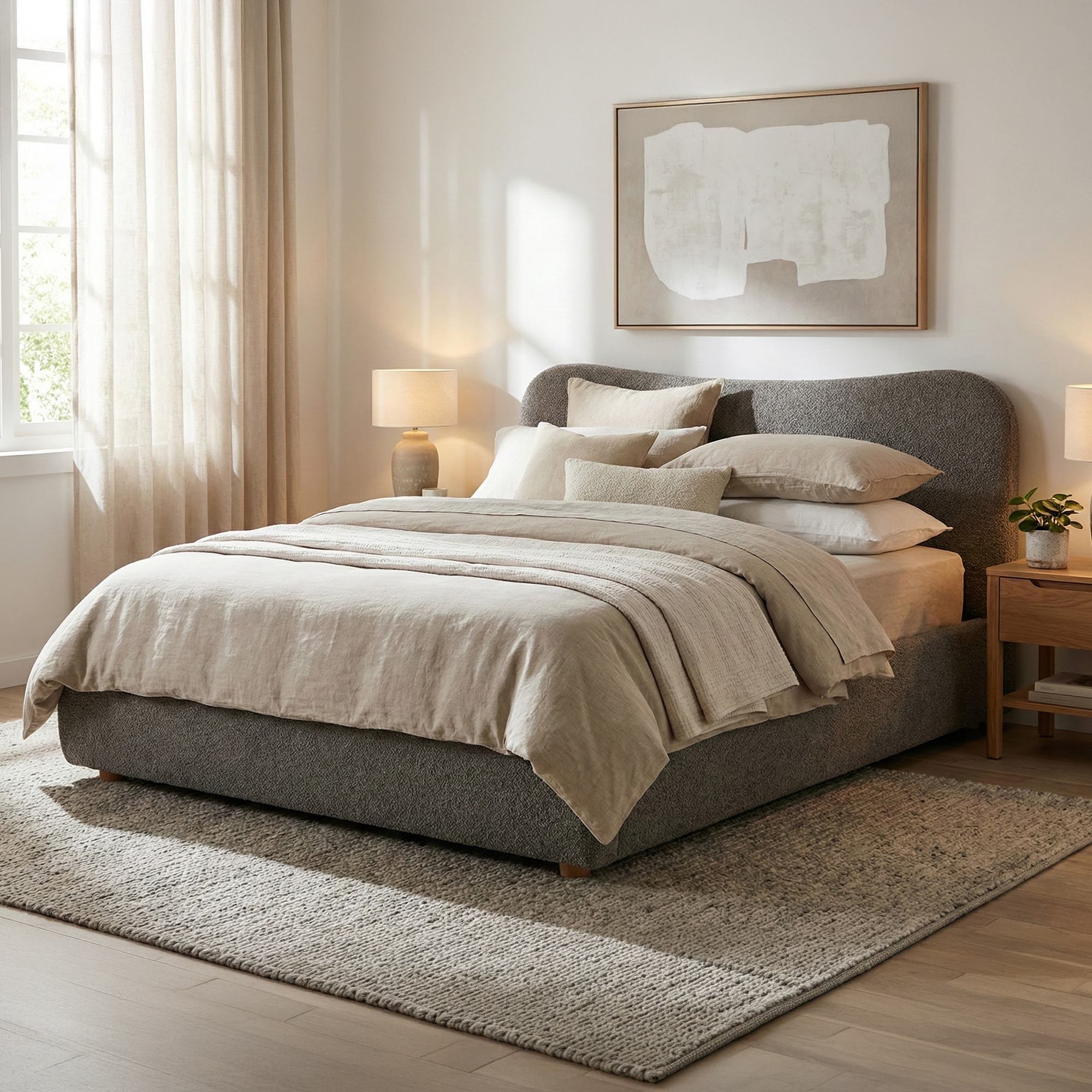 Gestoffeerd Bed Maido