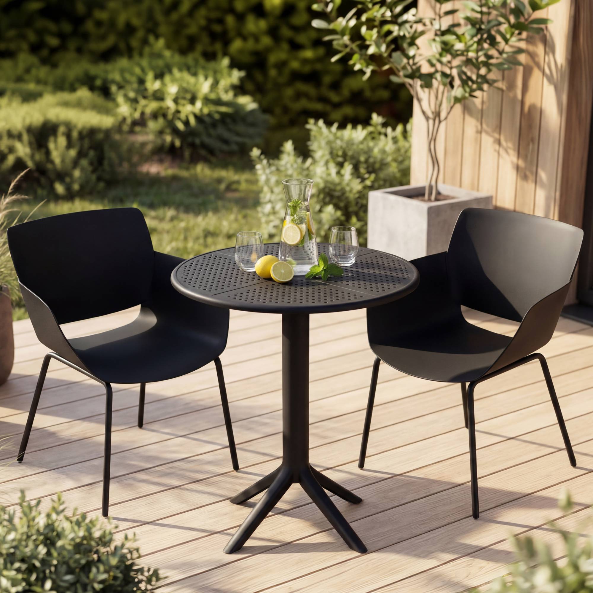 Tuinmeubelset Siora met 2 stoelen