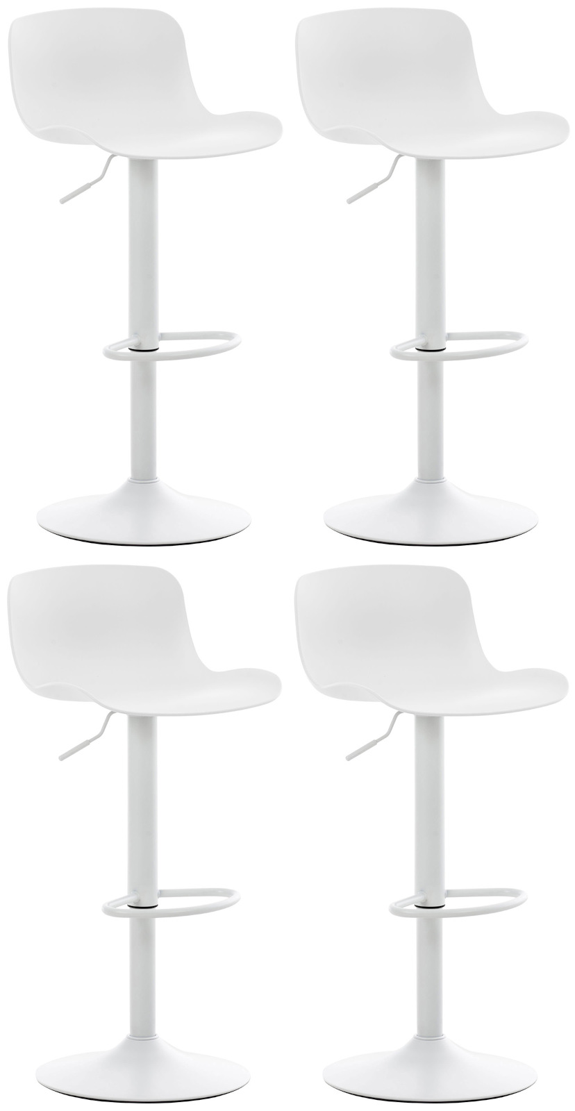 Set van 4 barkrukken Almada Kunststof