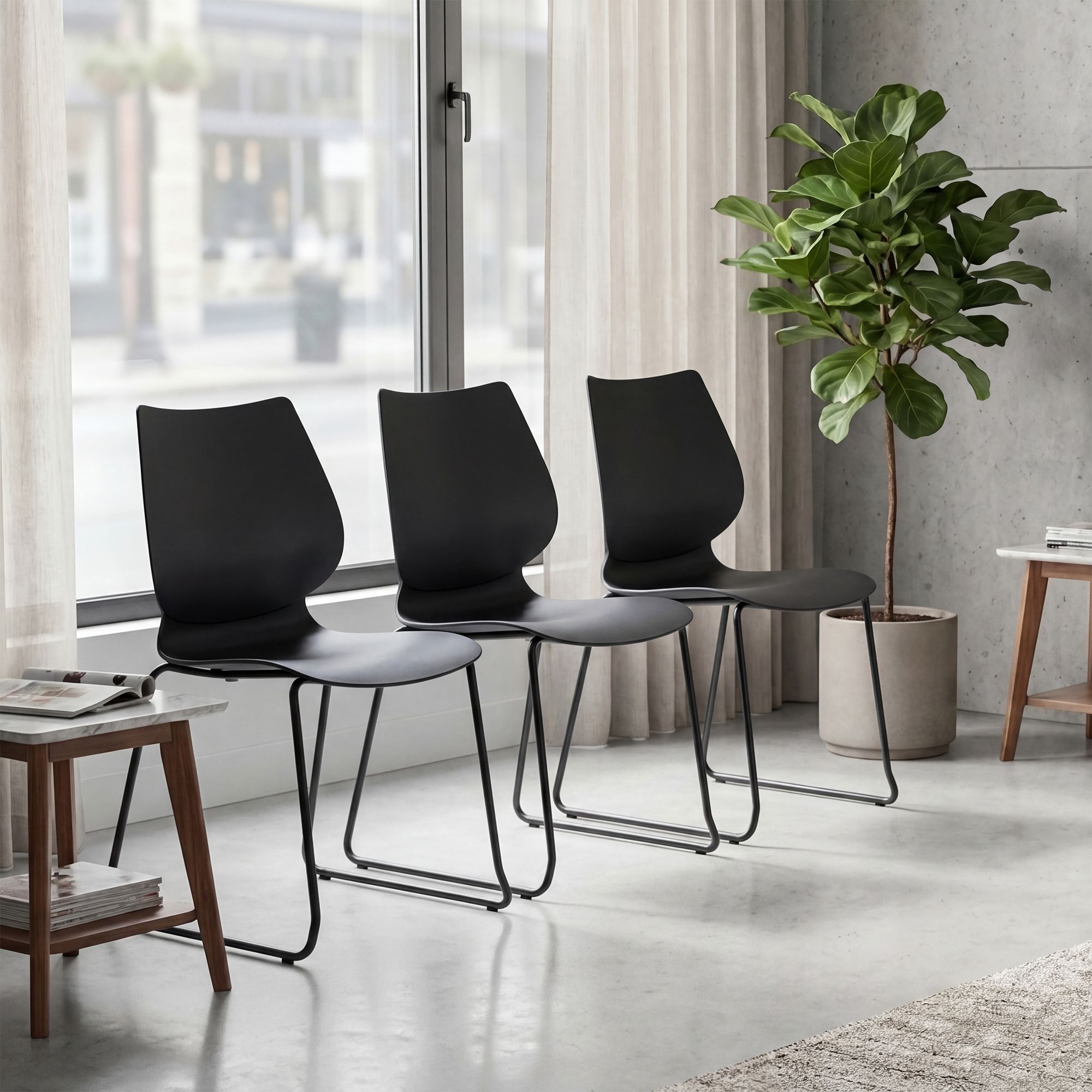 Set van 2 Eetkamerstoelen Houma