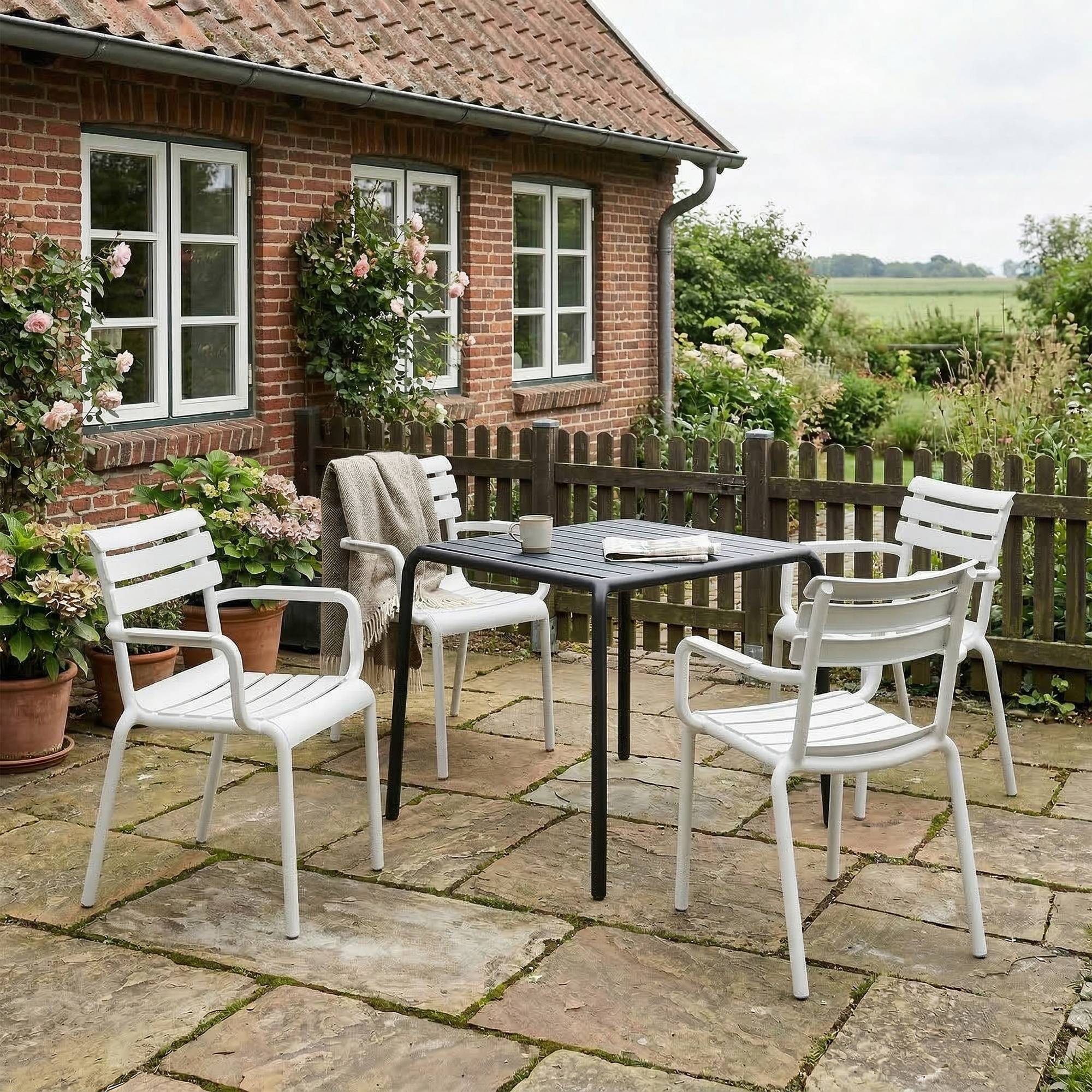Set van 4 tuinstoelen Paris