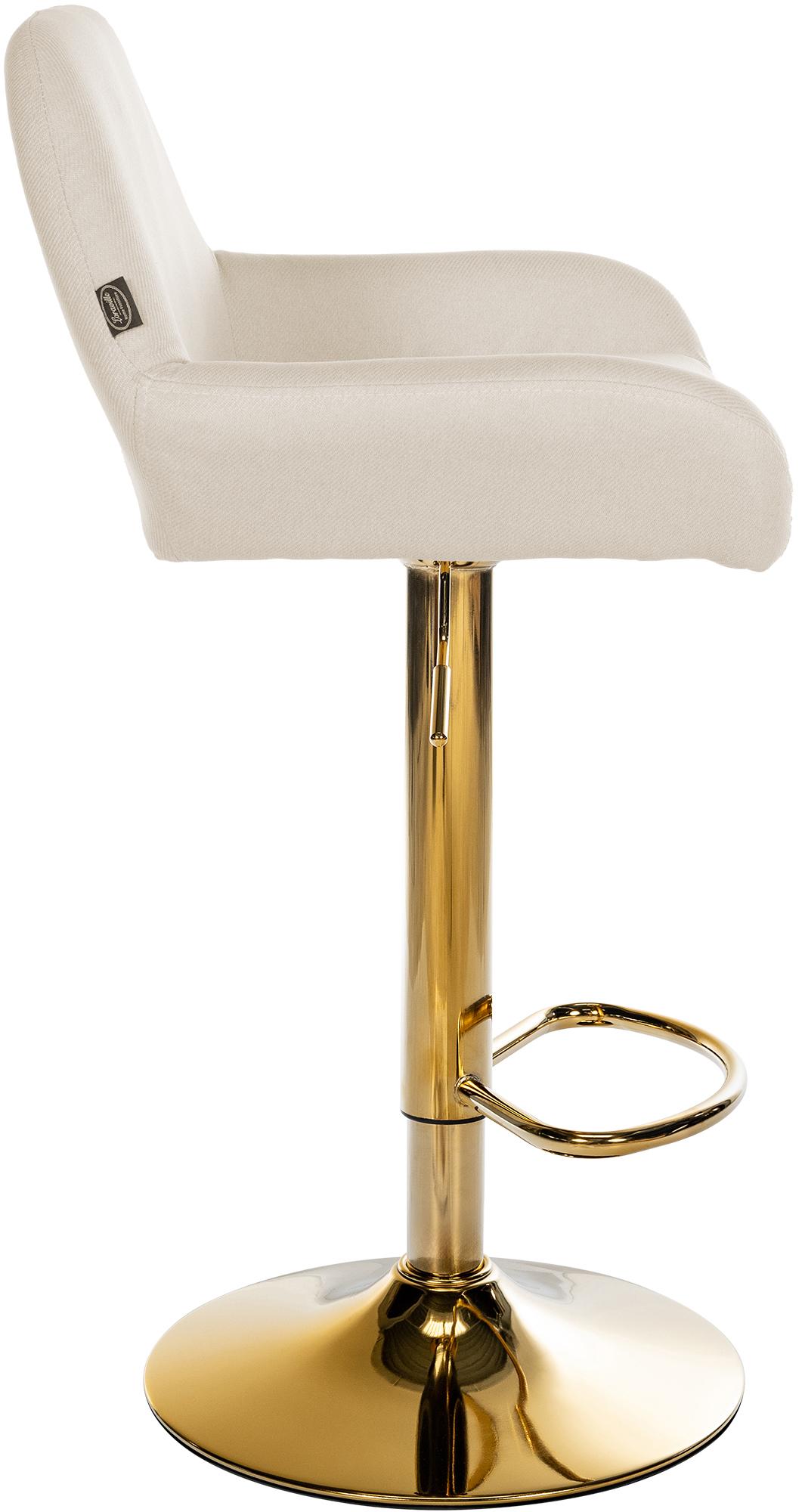 Set van 2 barkrukken Braga Gold stof