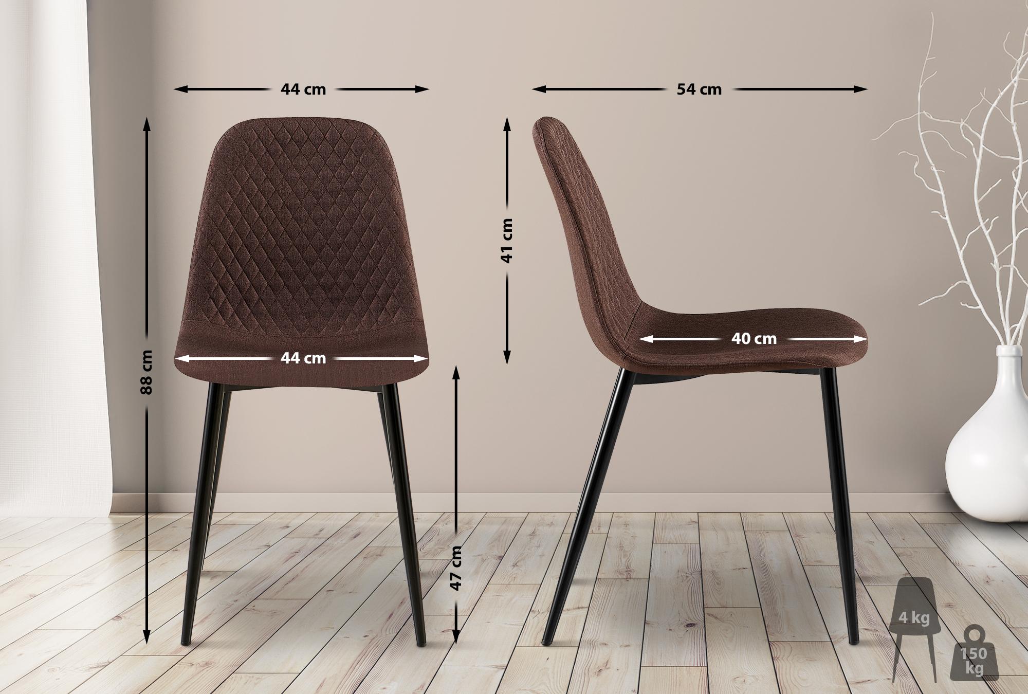 Set van 4 eetkamerstoelen Giverny