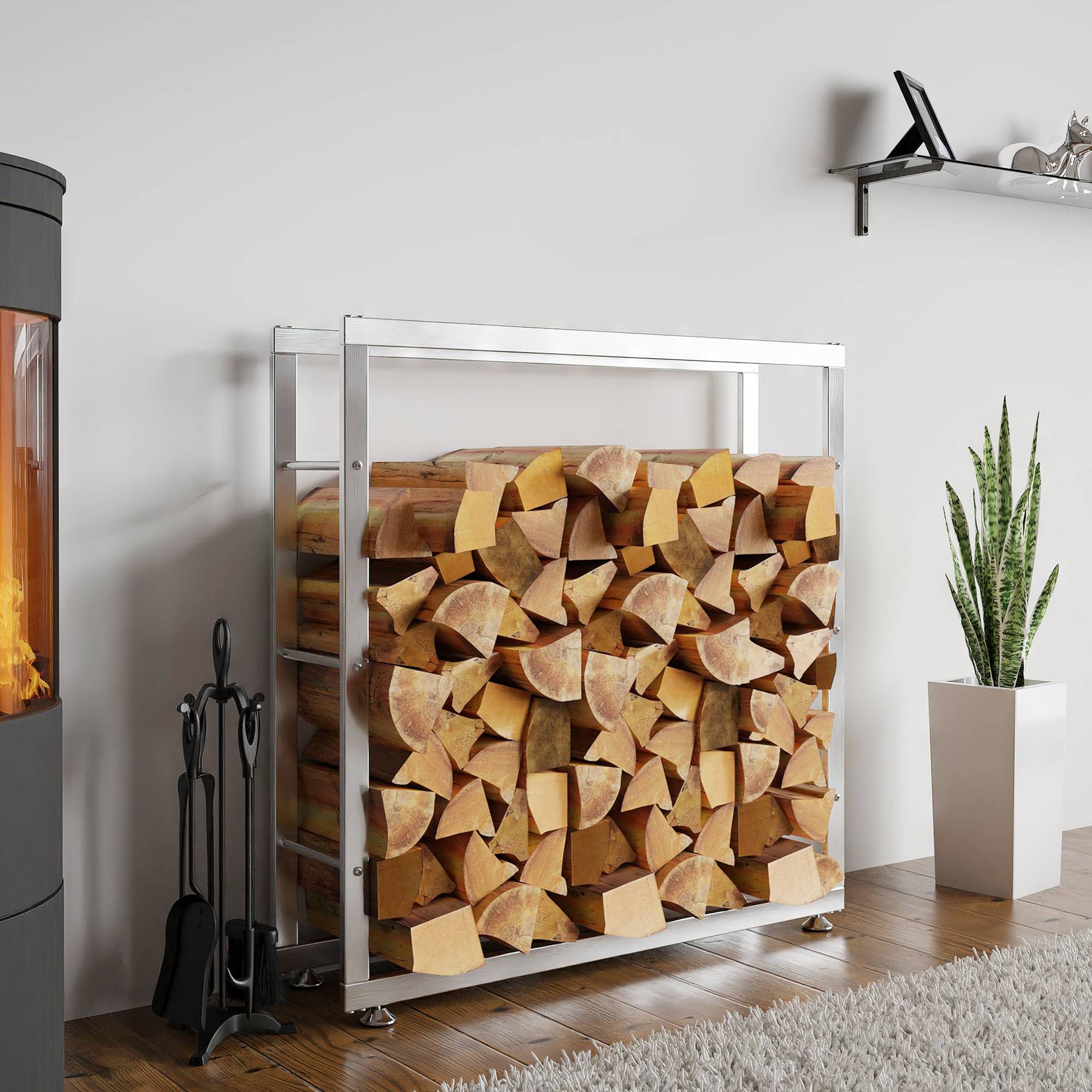 Houtopslag Keri V2 RVS