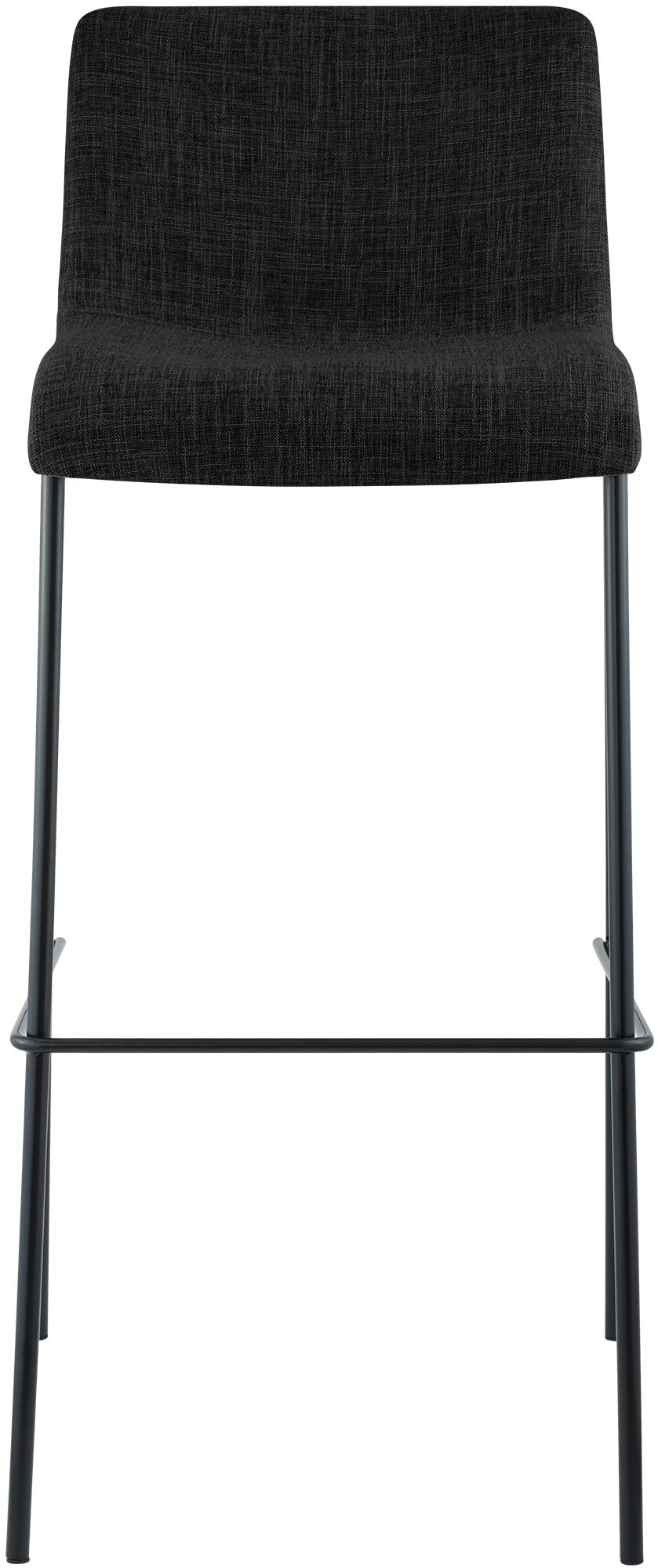 Set van 2 barstoelen Hover, stof, 4-poots onderstel
