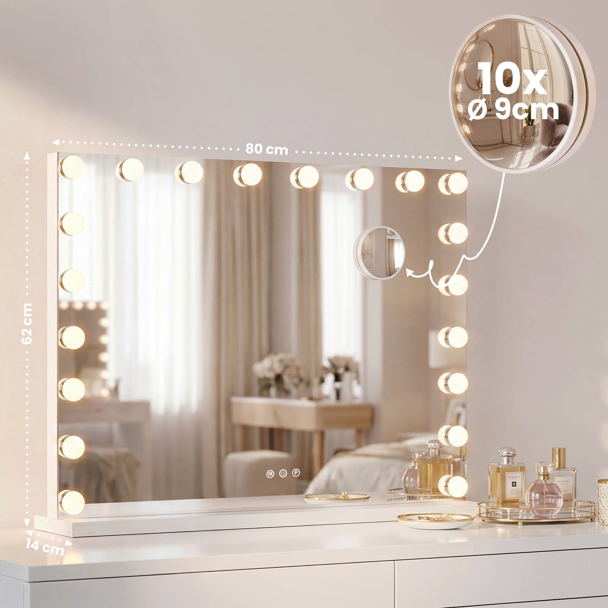 Make-upspiegel Norlina met Bluetooth