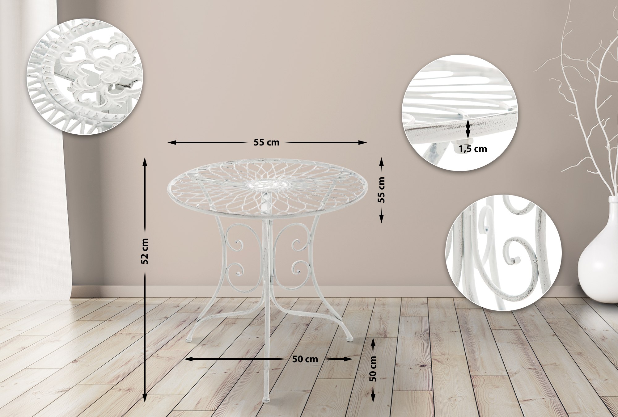 Bijzettafel Ariano