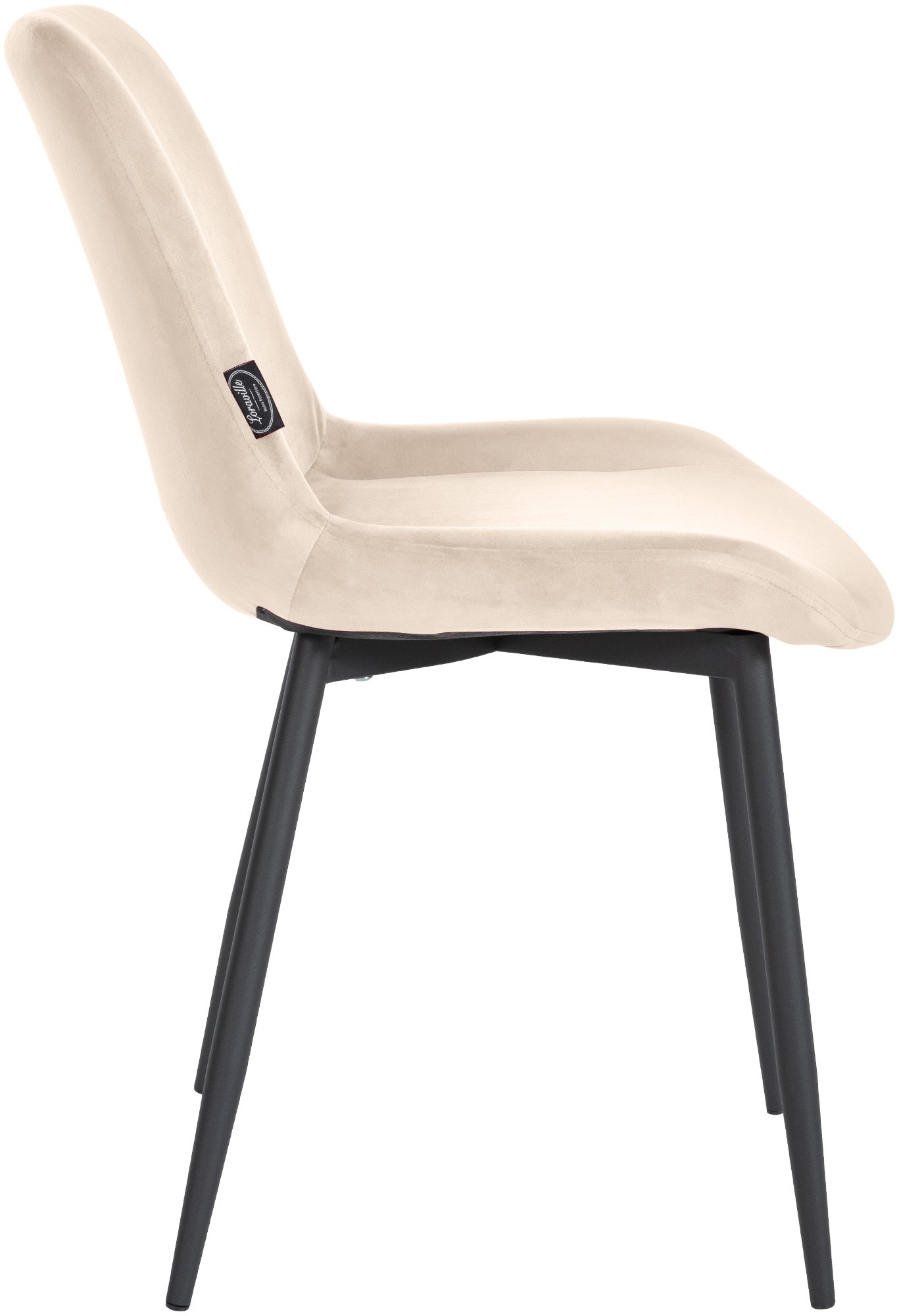 Set van 2 eetkamerstoelen Victoria fluweel