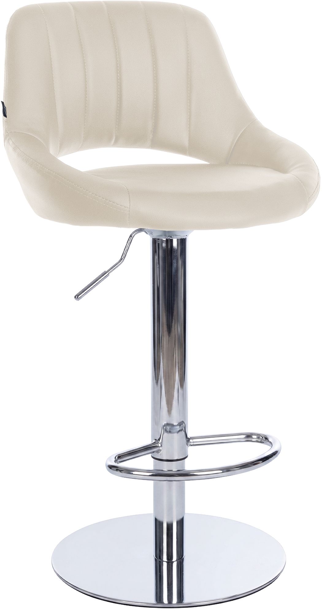 Barkruk Milet chroom met extra zware voet