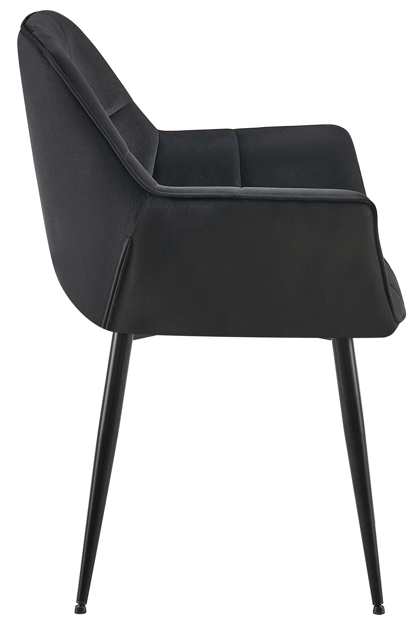 Set van 2 Eetkamerstoelen Roseville fluweel