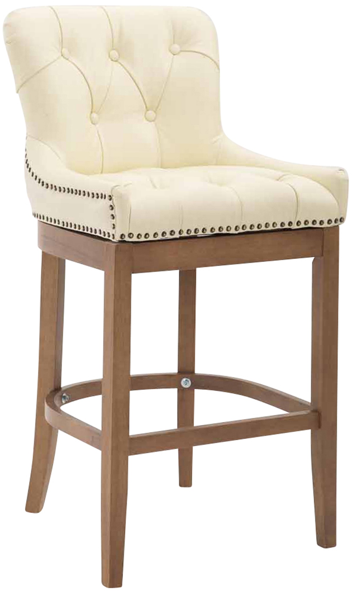 Barkruk Lakewood echt leer Antiek light