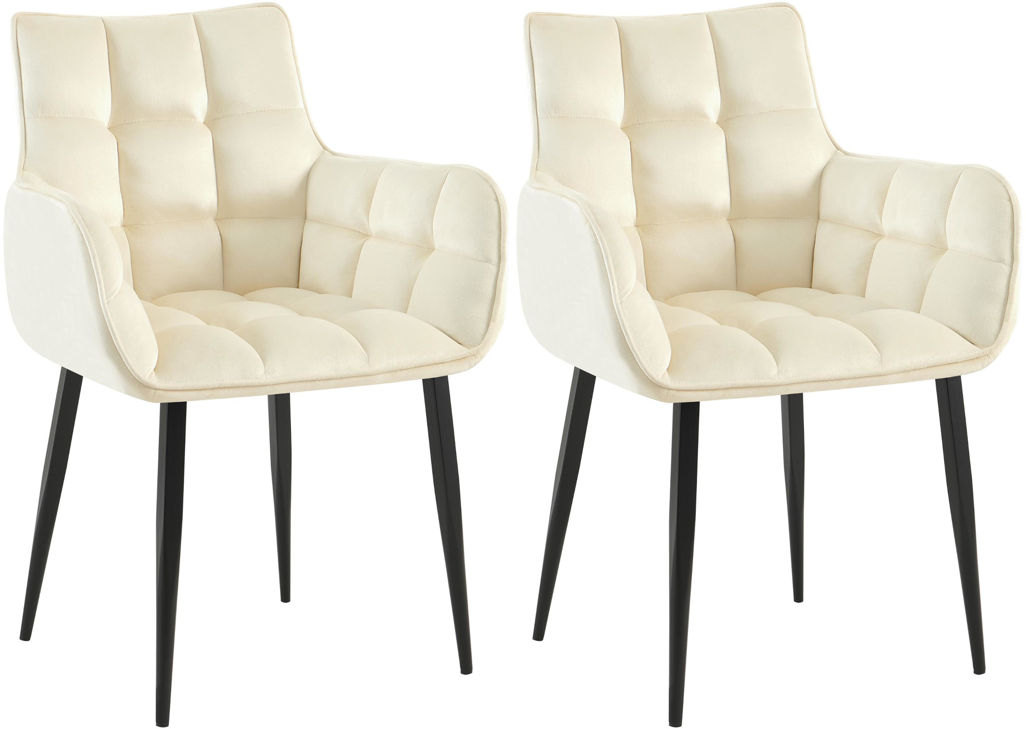 Set van 2 stoelen Tirana fluweel