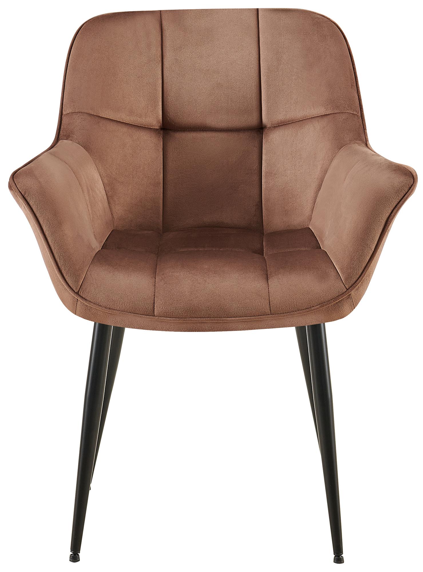 Set van 2 Eetkamerstoelen Roseville fluweel