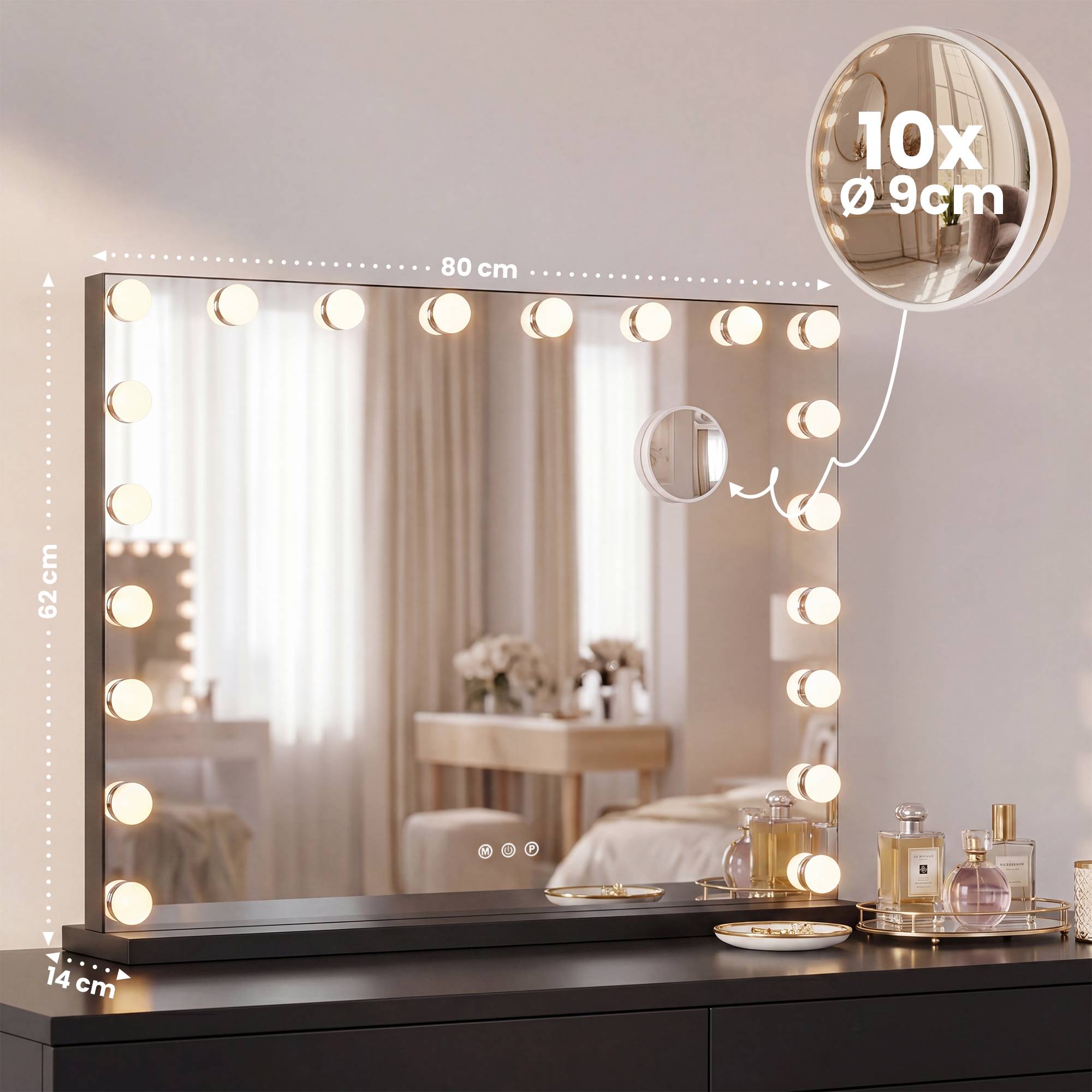 Make-upspiegel Norlina met Bluetooth