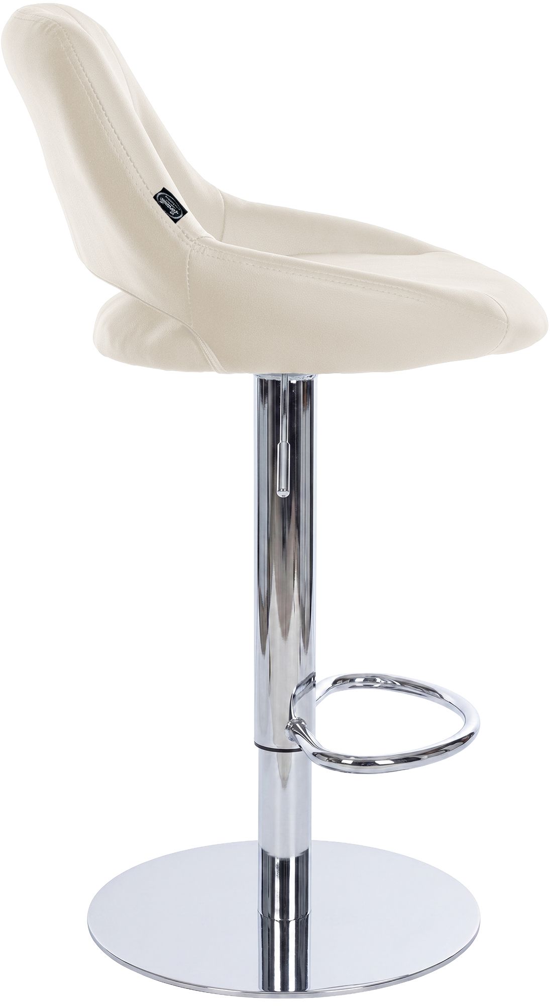 Barkruk Milet chroom met extra zware voet