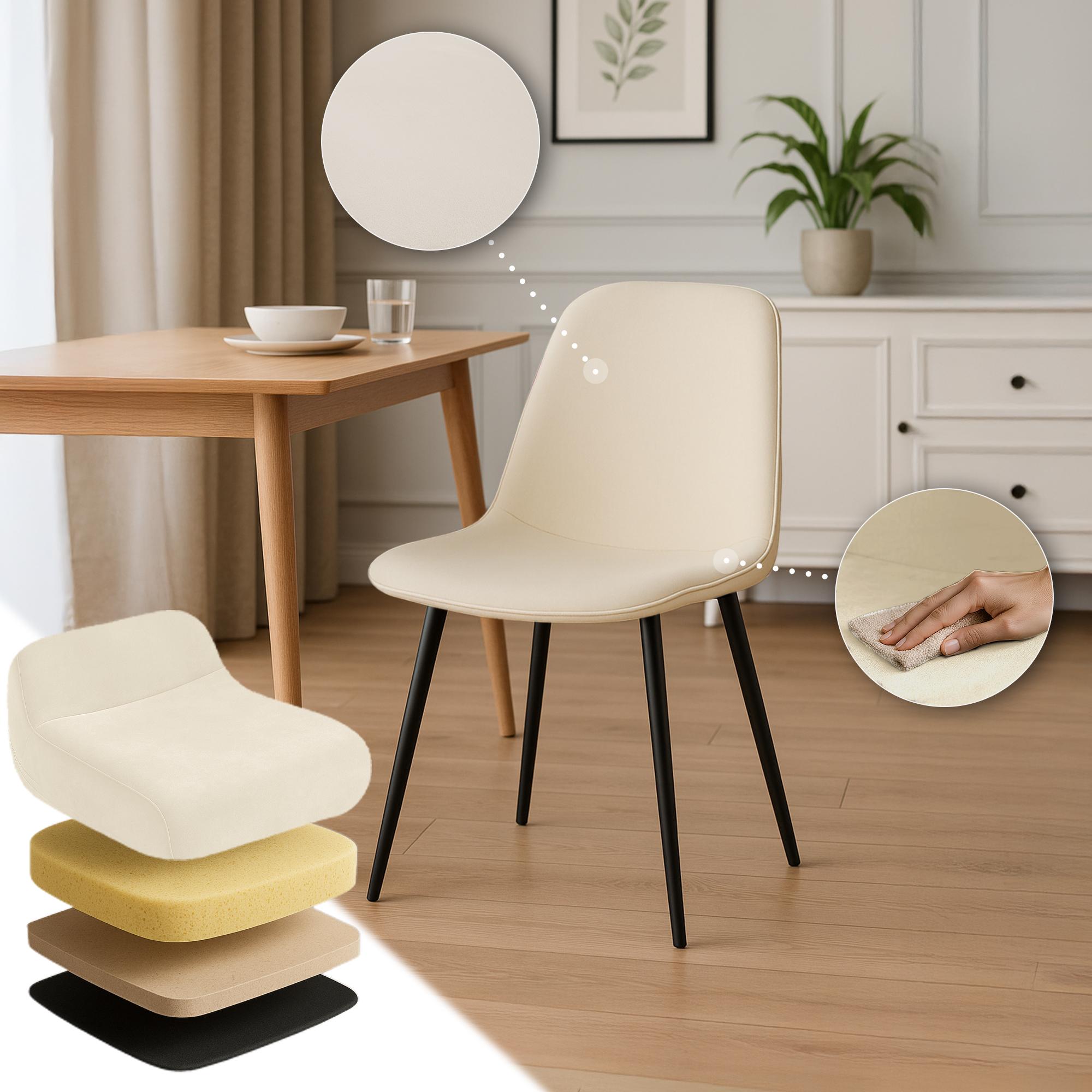 Set van 2 eetkamerstoelen Maryam