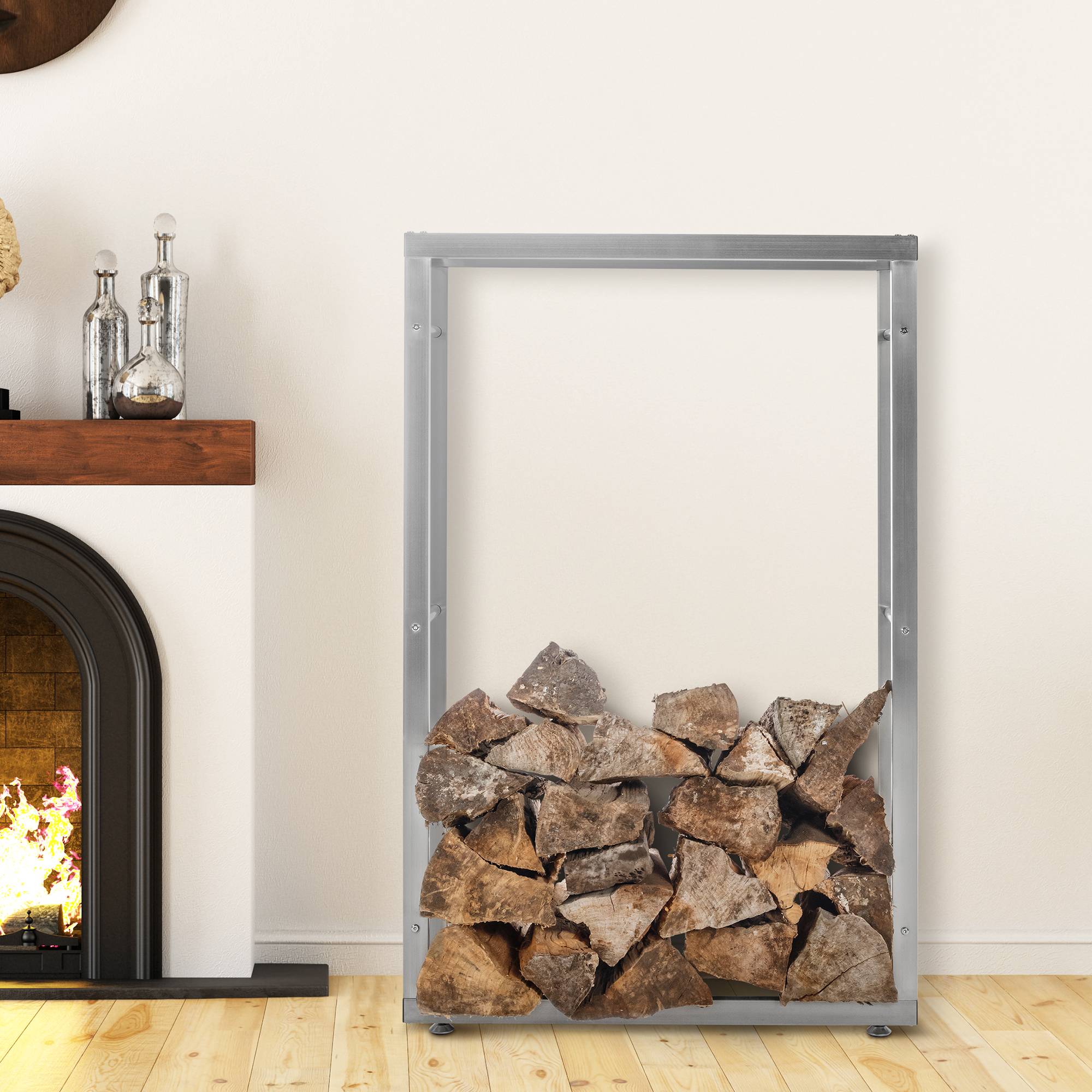 Houtopslag Keri V2 RVS