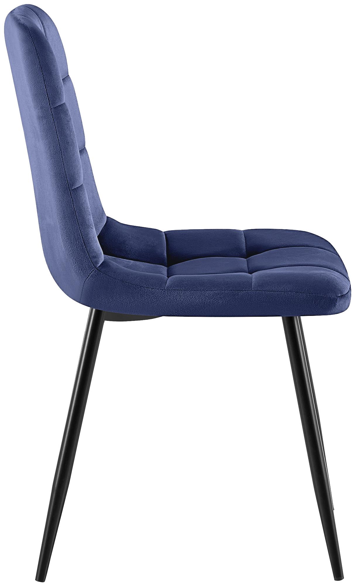 Set van 4 Eetkamerstoelen Antibes Fluweel