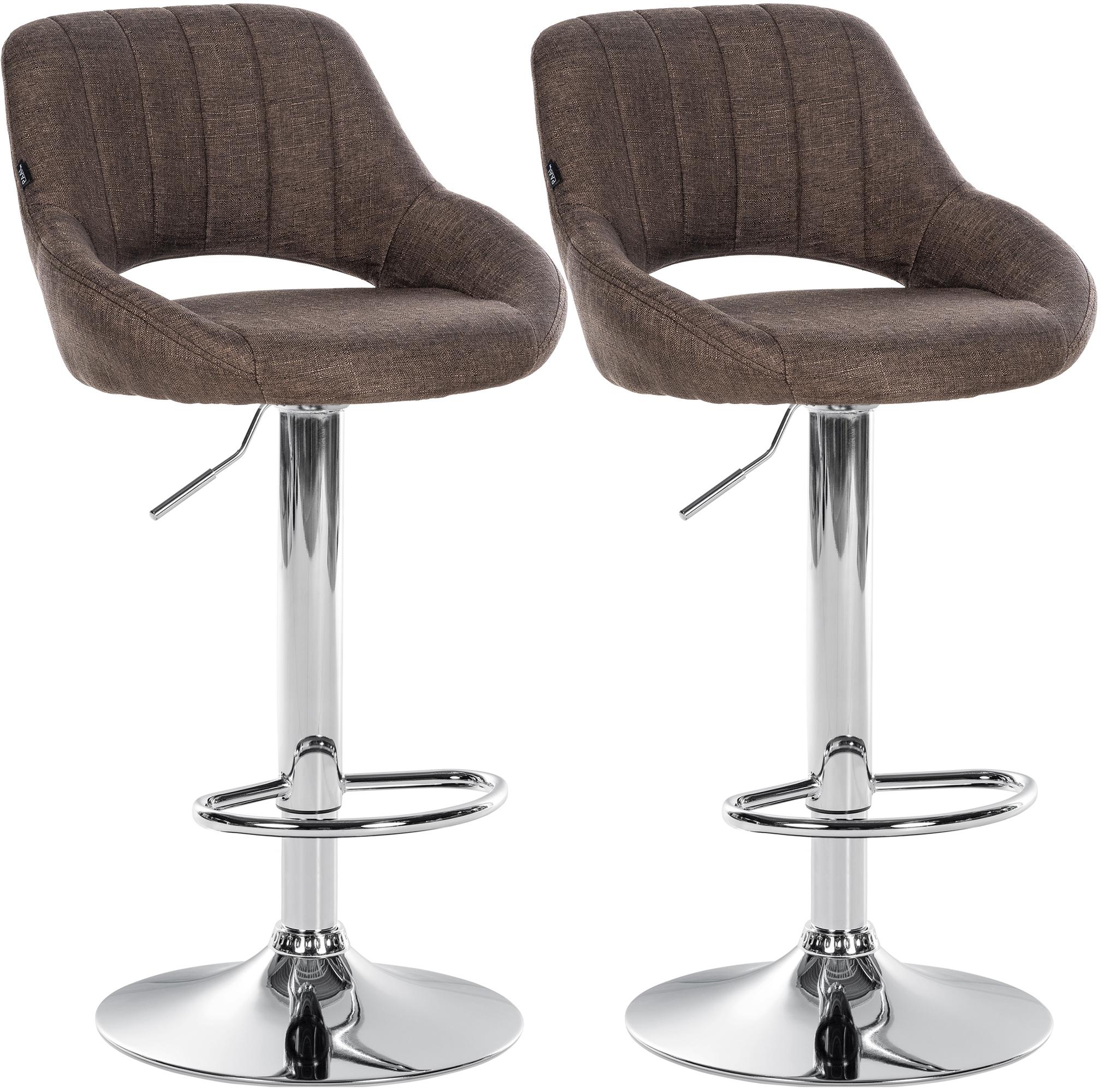 Set van 2 barkrukken Milet, stof