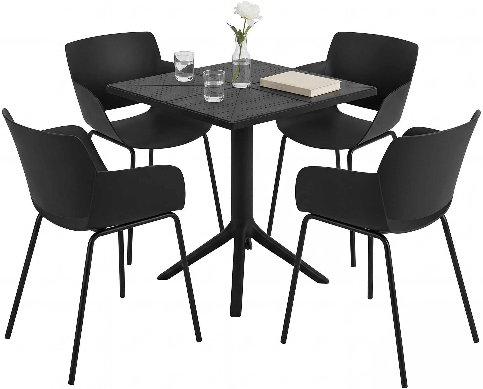 Tuinmeubelset Norva met 4 stoelen