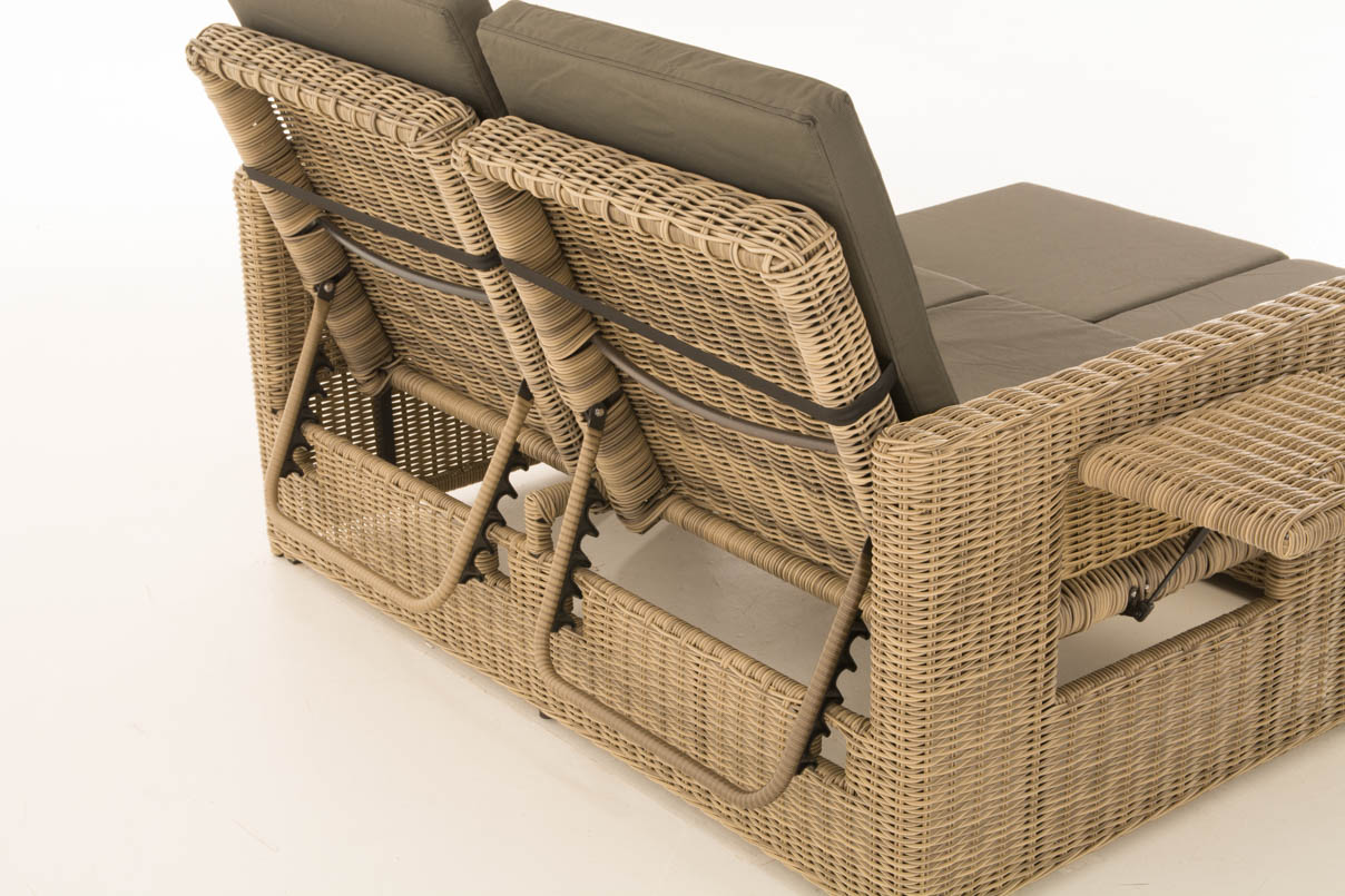 Wicker Loungebank ANCONA 5mm