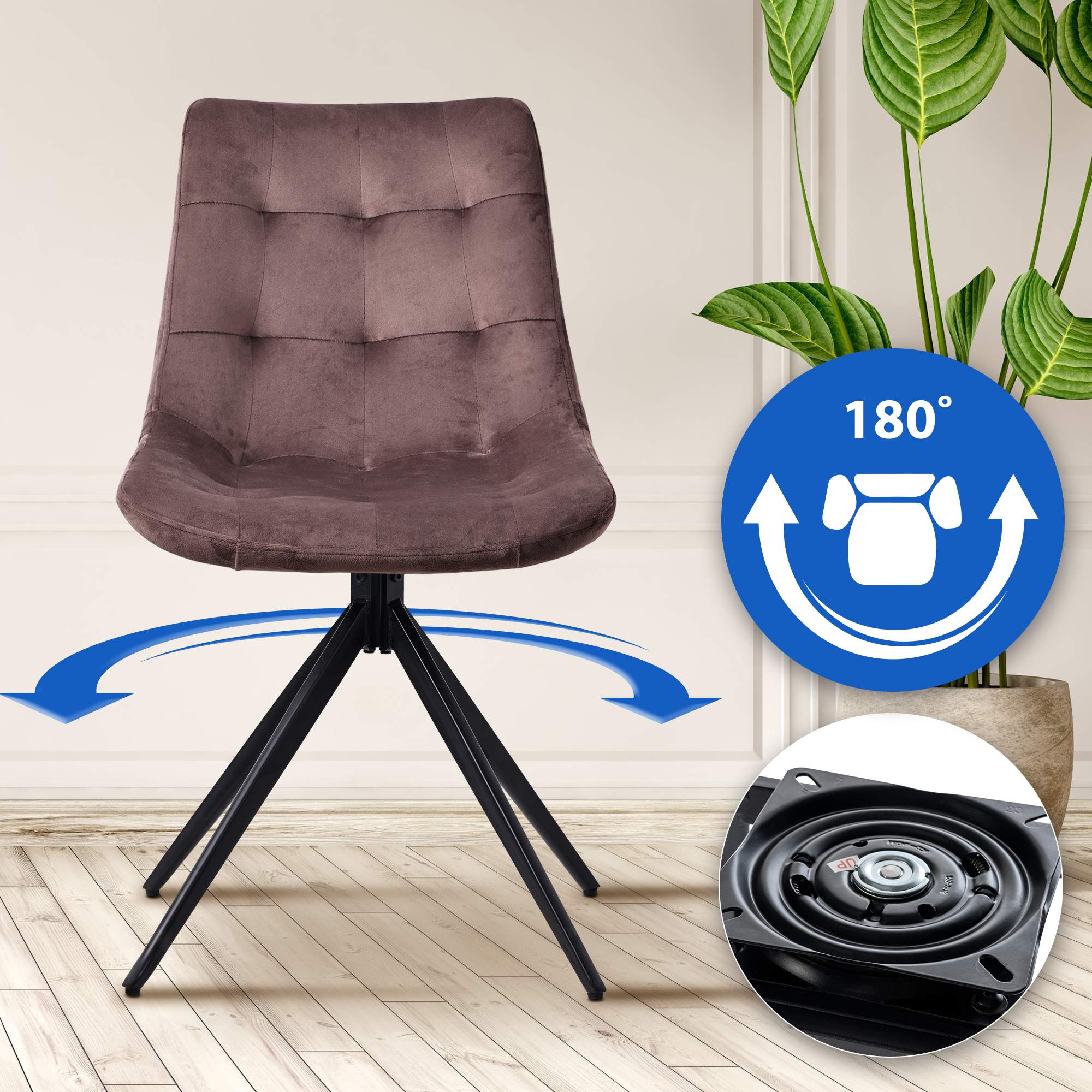 Set van 2 eetkamerstoelen Merna