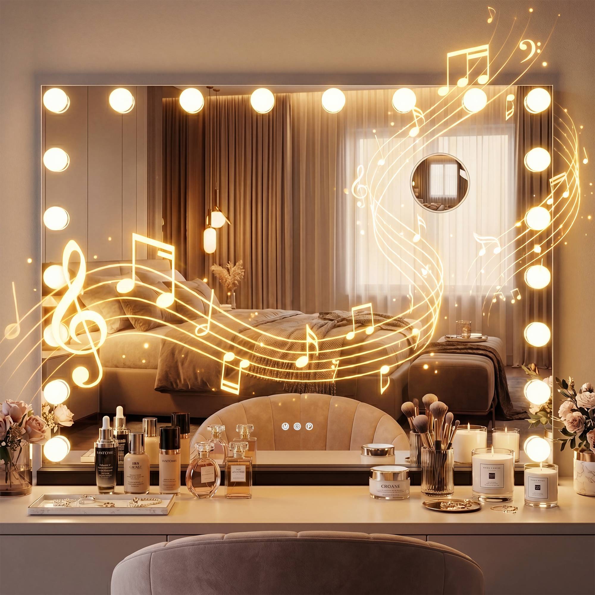 Make-upspiegel Norlina met Bluetooth