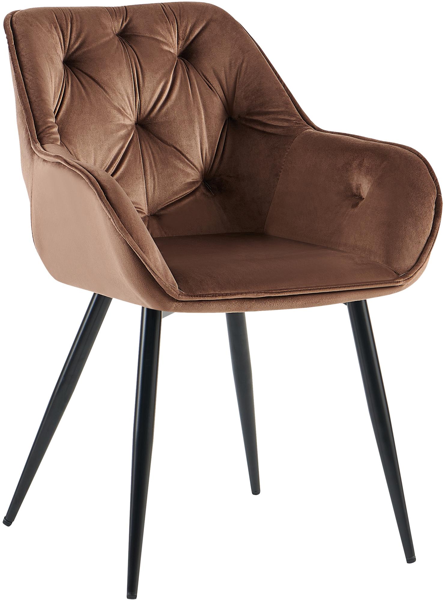 Eetkamerstoel Cassis met fluwelen bekleding