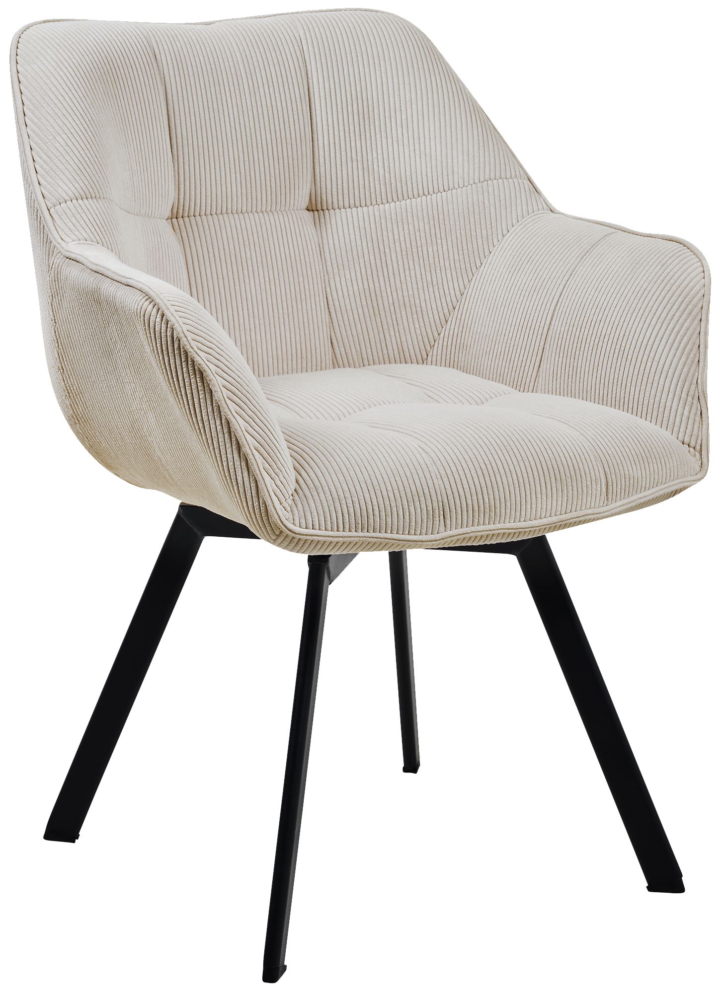 Set van 2 eetkamerstoelen Jordi Cord