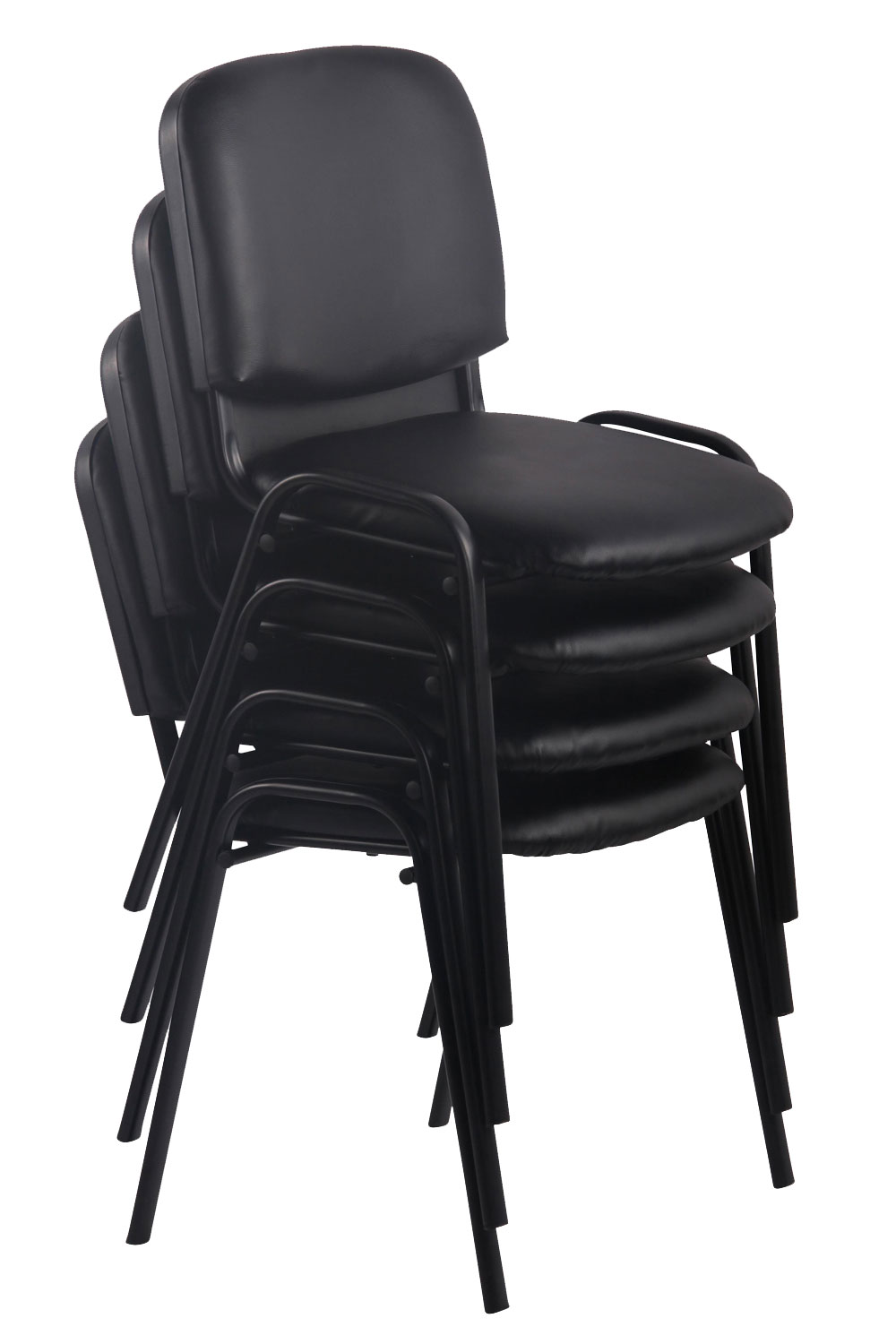 12er set bezoekersstoel Ken Kunstleer