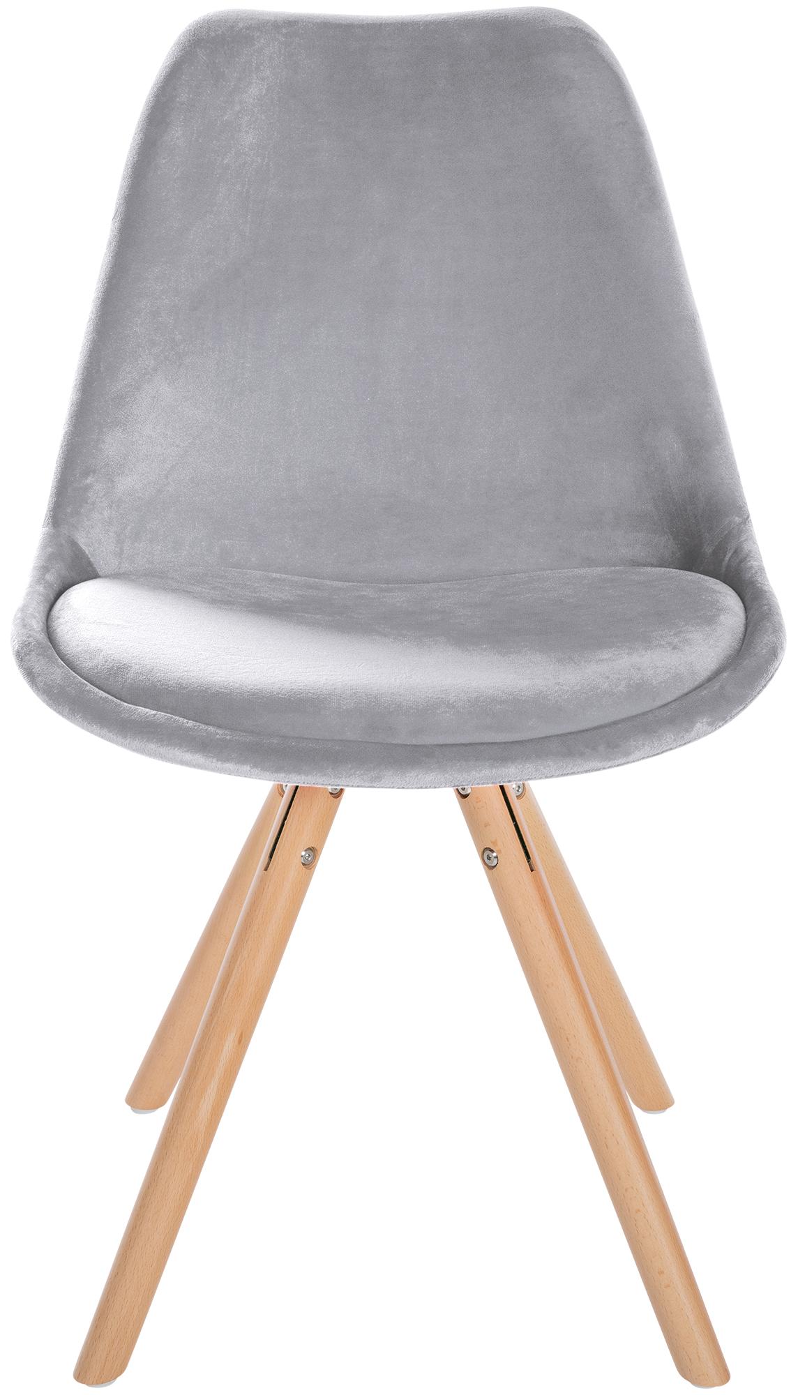 Set van 4 eetkamerstoelen Sofia fluweel