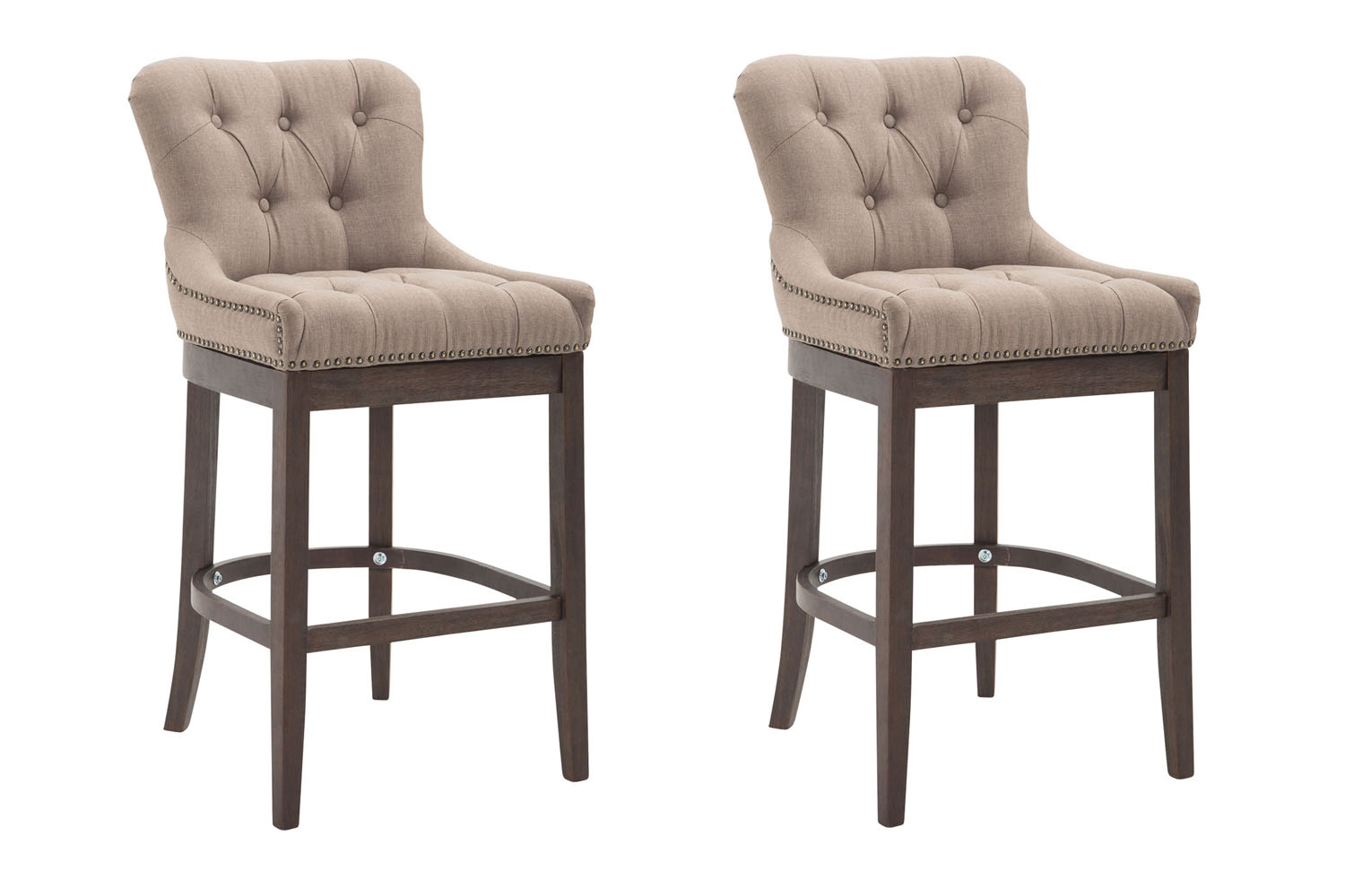 Set van 2 barkrukken Lakewood stof