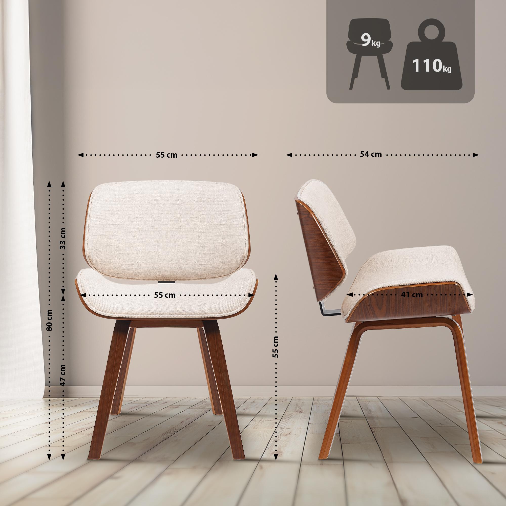 Set van 2 Eetkamerstoelen Beverley