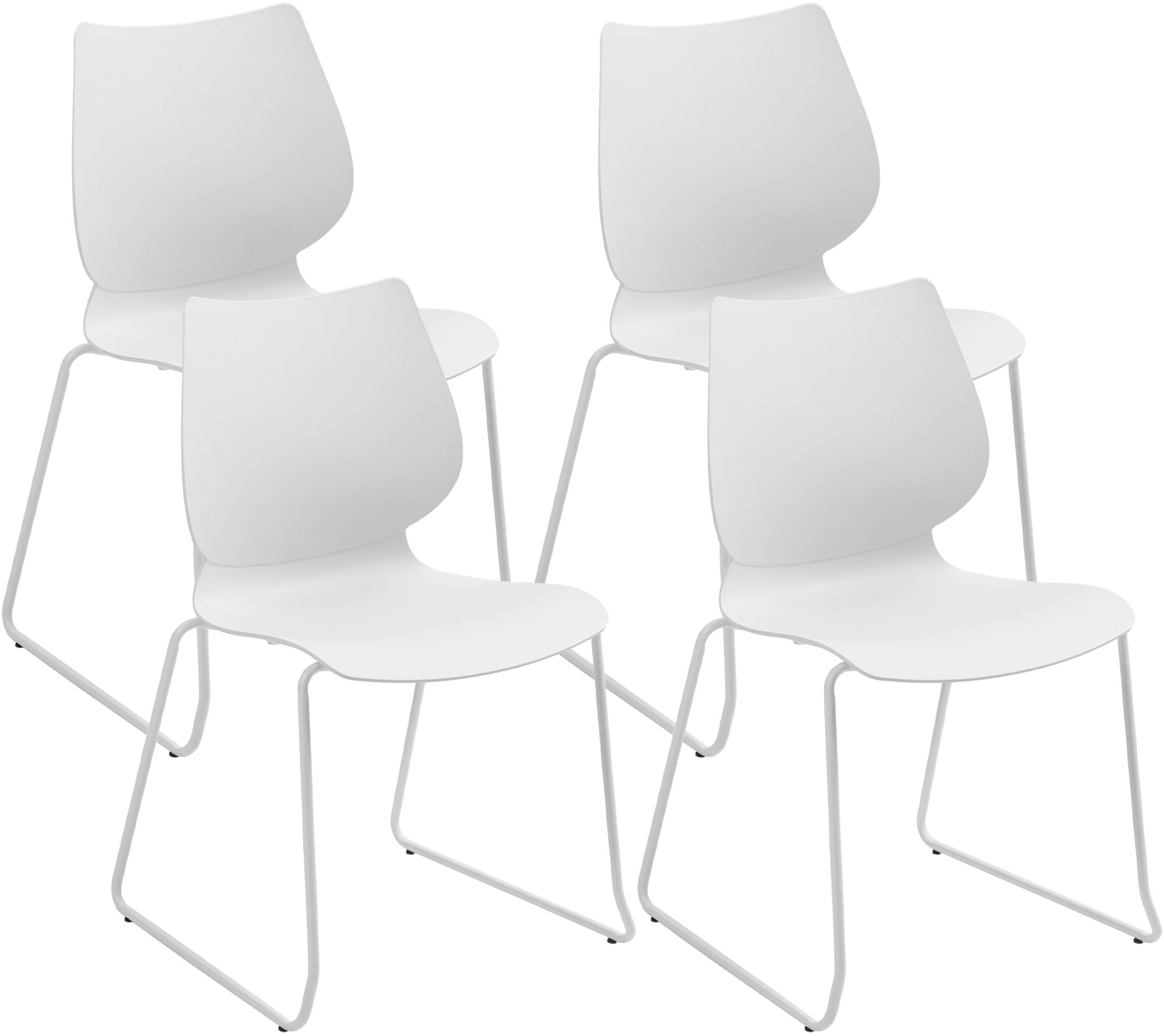 Set van 4 stapelstoelen Houma