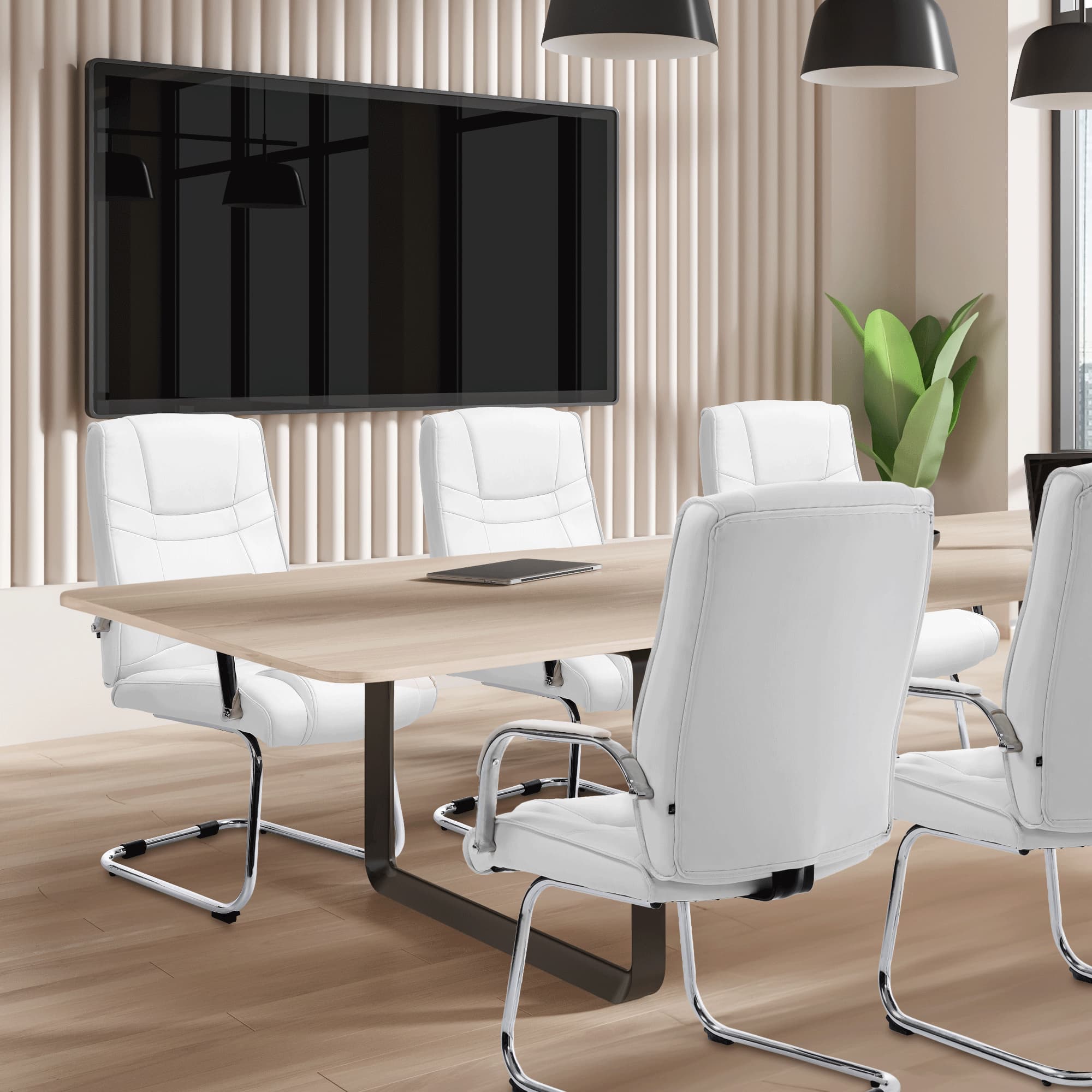Set van 2 Eetkamerstoelen Attila Kunstleer