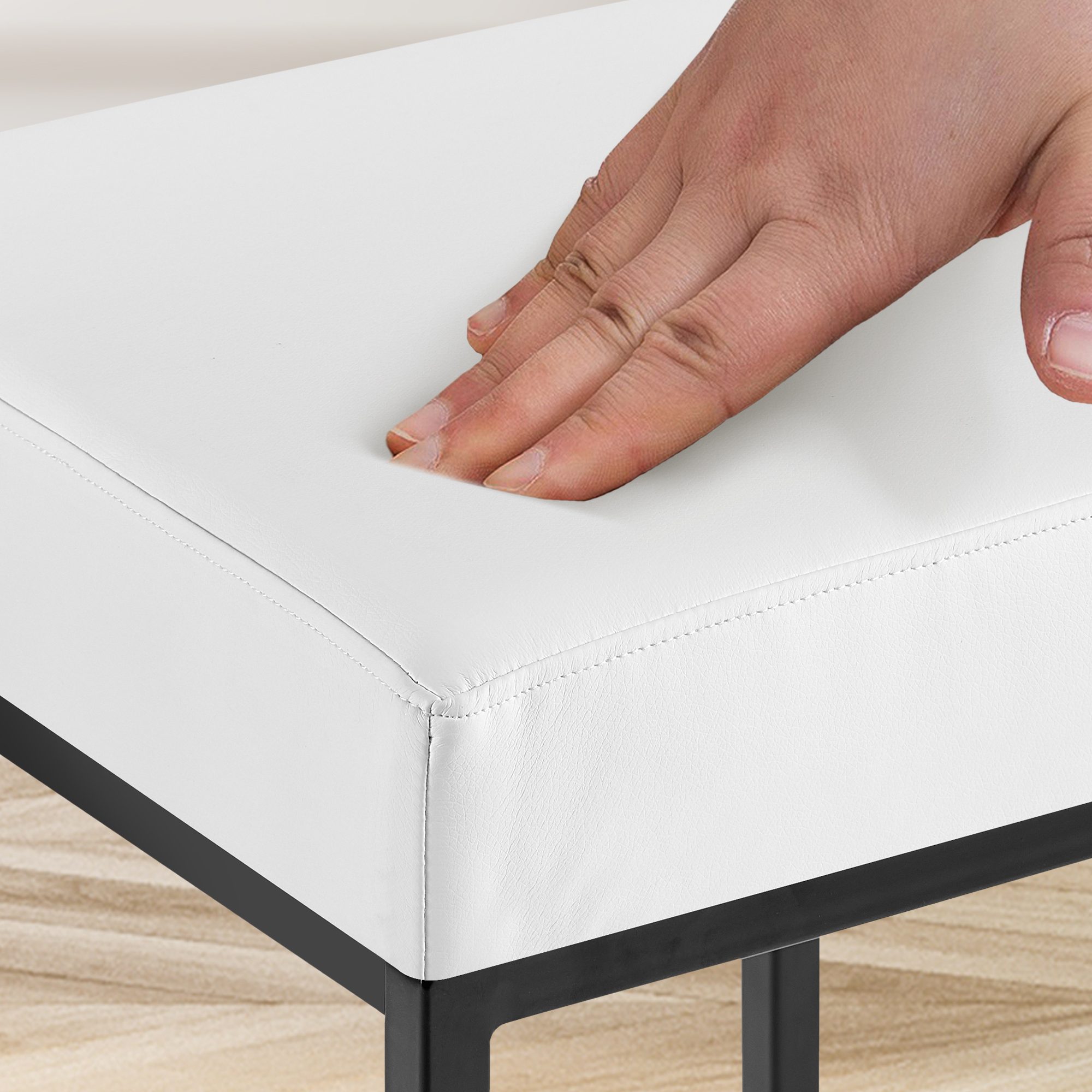 Montreal barstoel met kunstleren bekleding