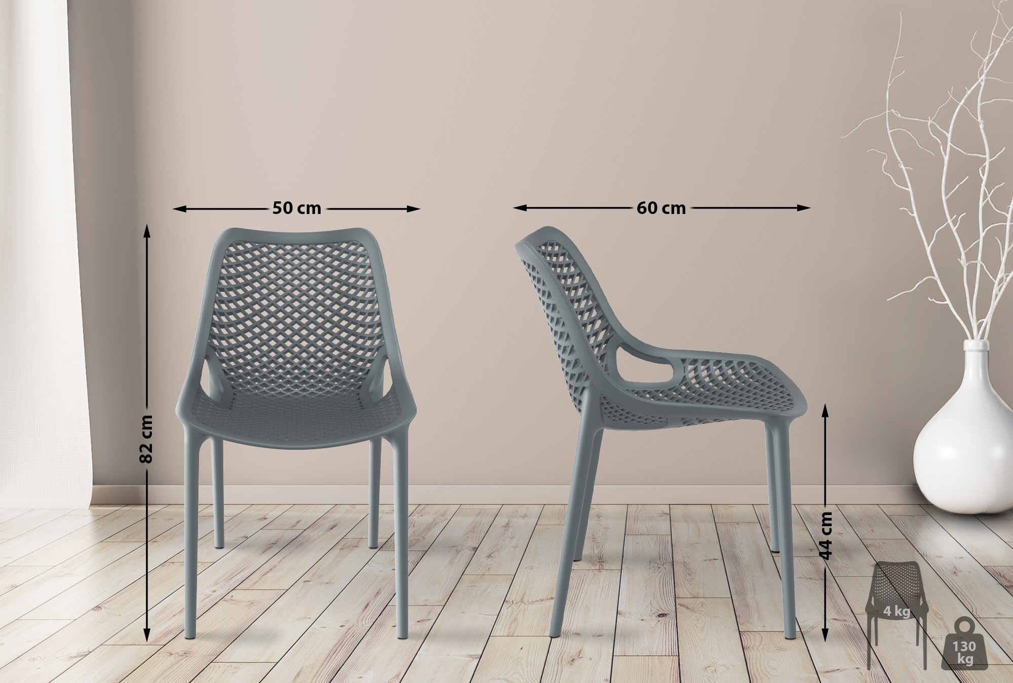 Set van 2 Tuinstoelen Air