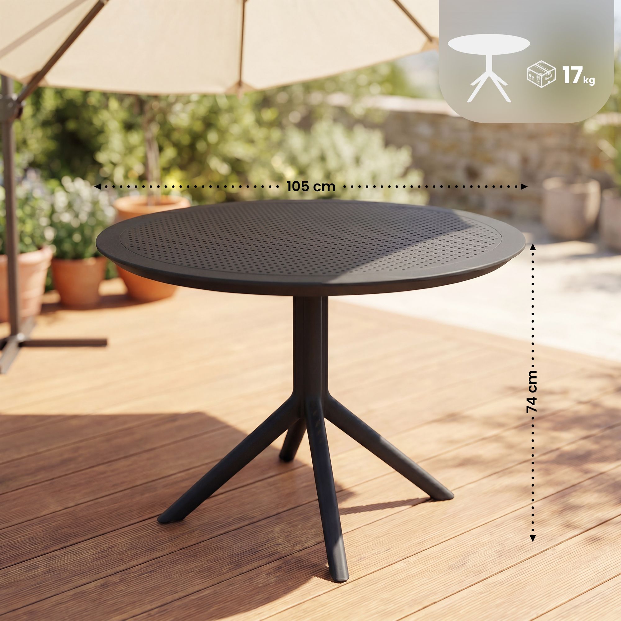 Tafel Sky 105 cm