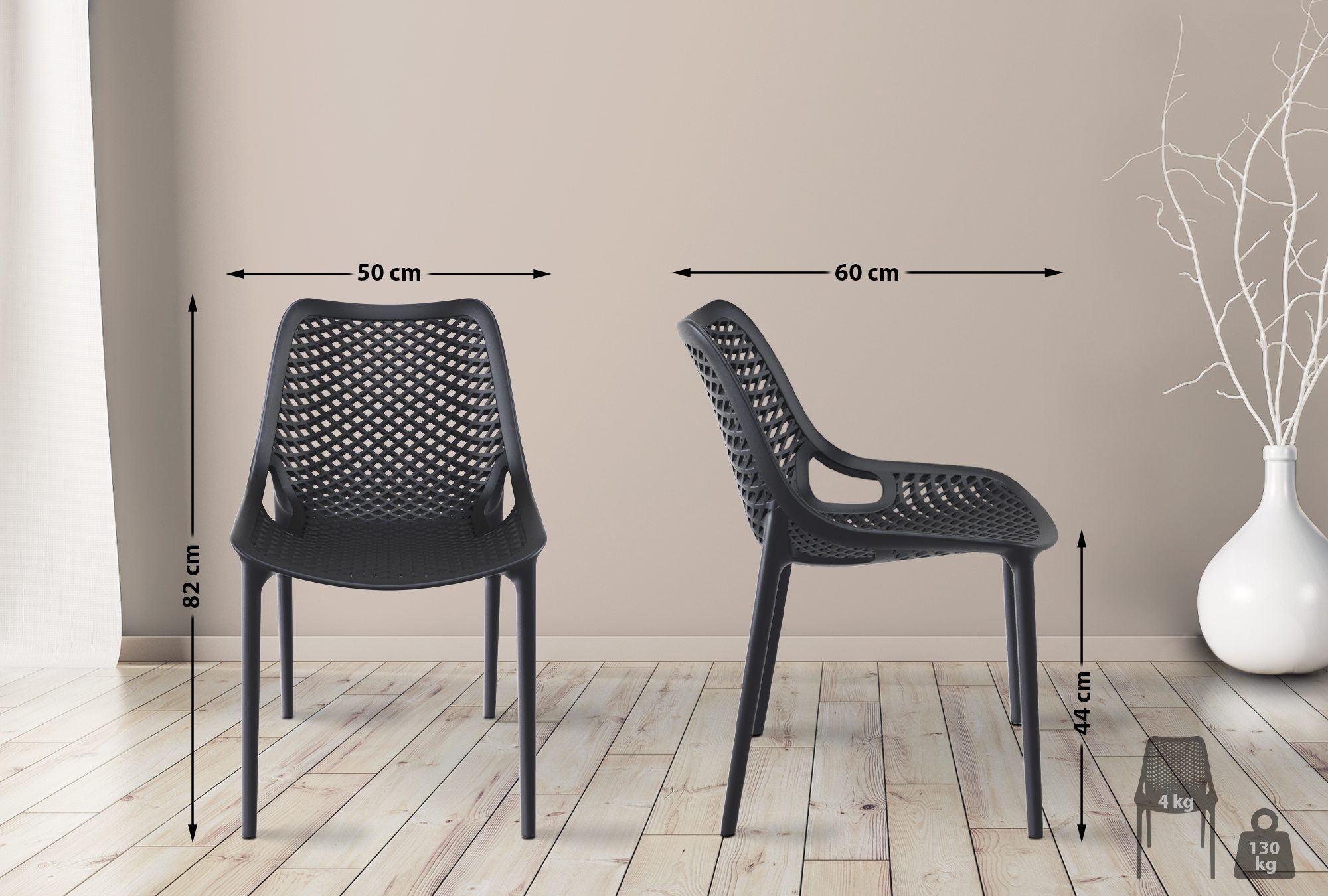 Set van 2 Tuinstoelen Air