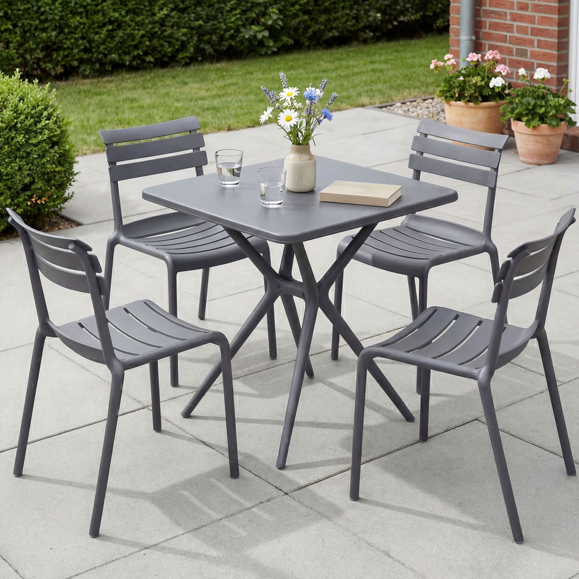 Tuinmeubelset Vela met 4 Stoelen